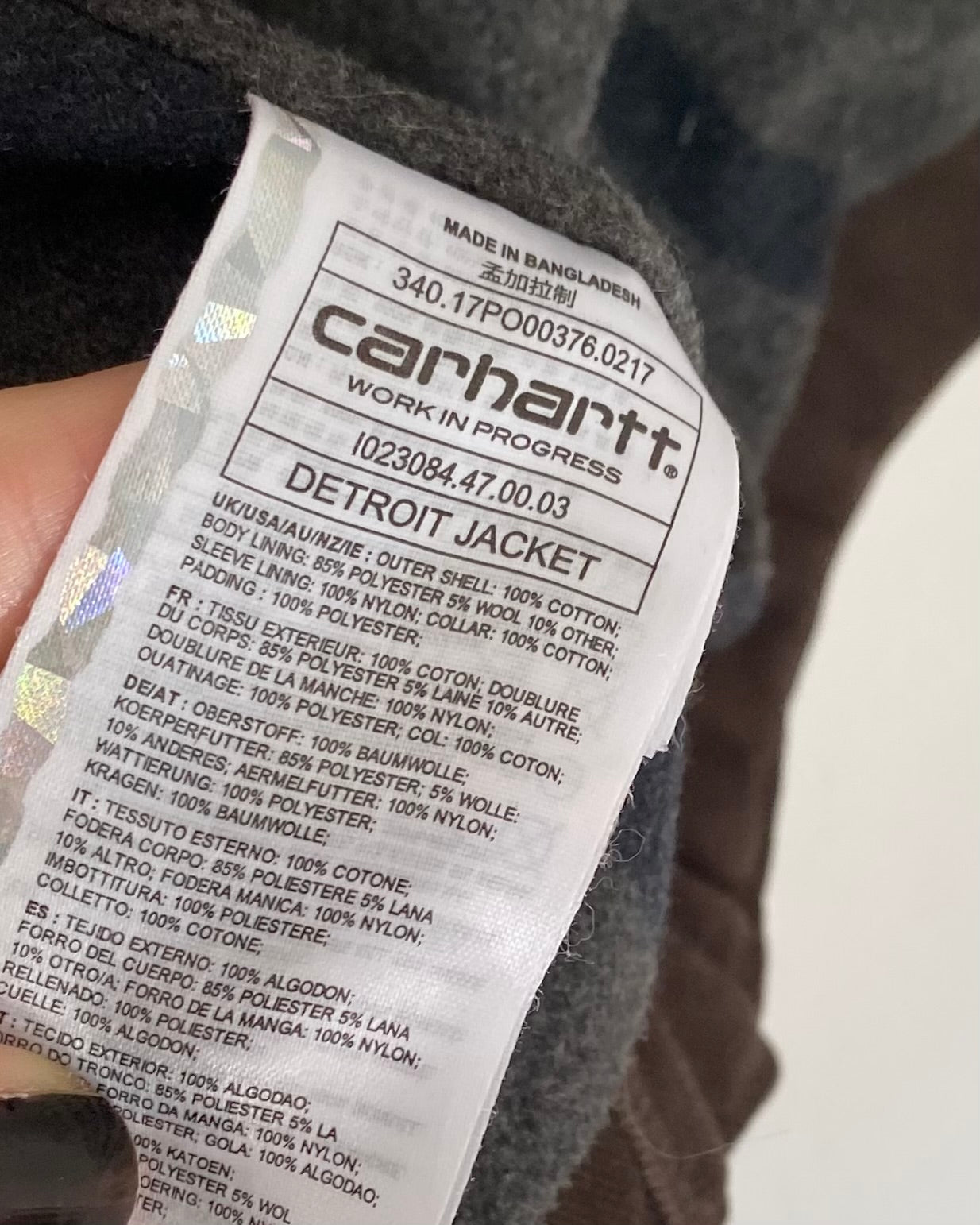 Carhartt detroit jacket