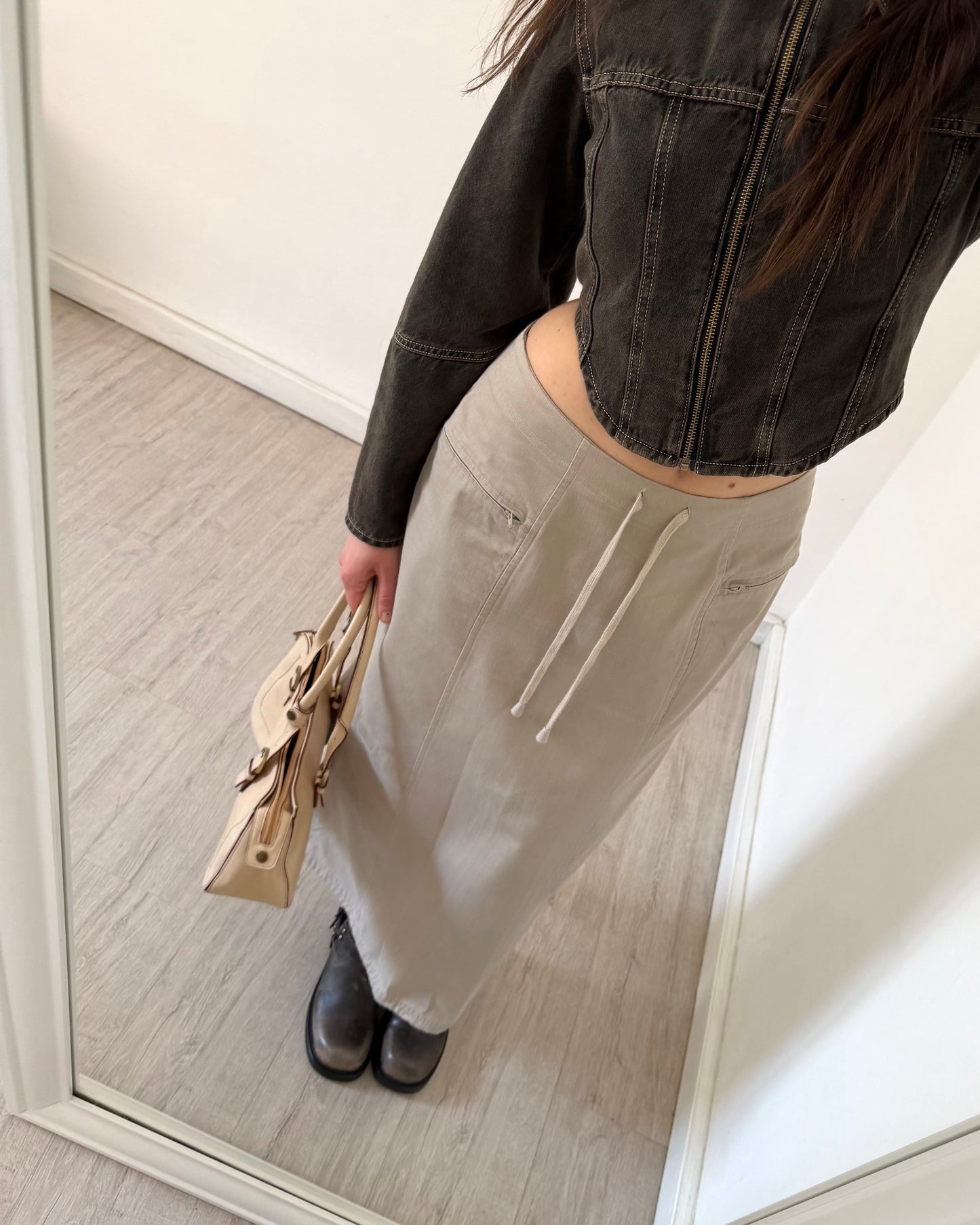 Cargo maxi skirt