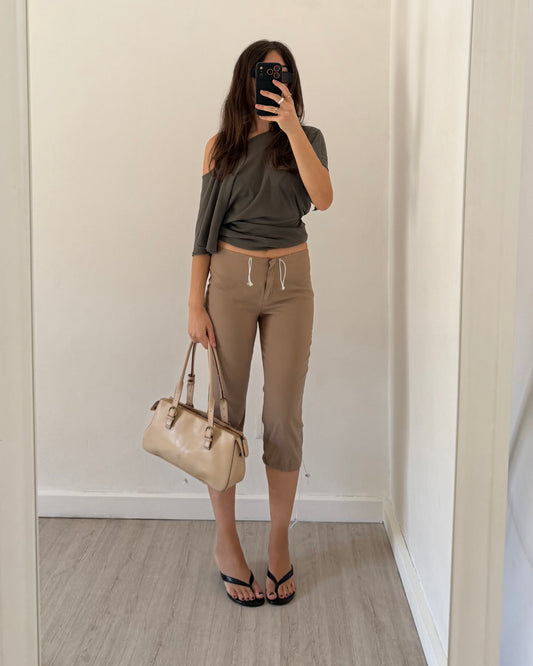 Nylon capri pants