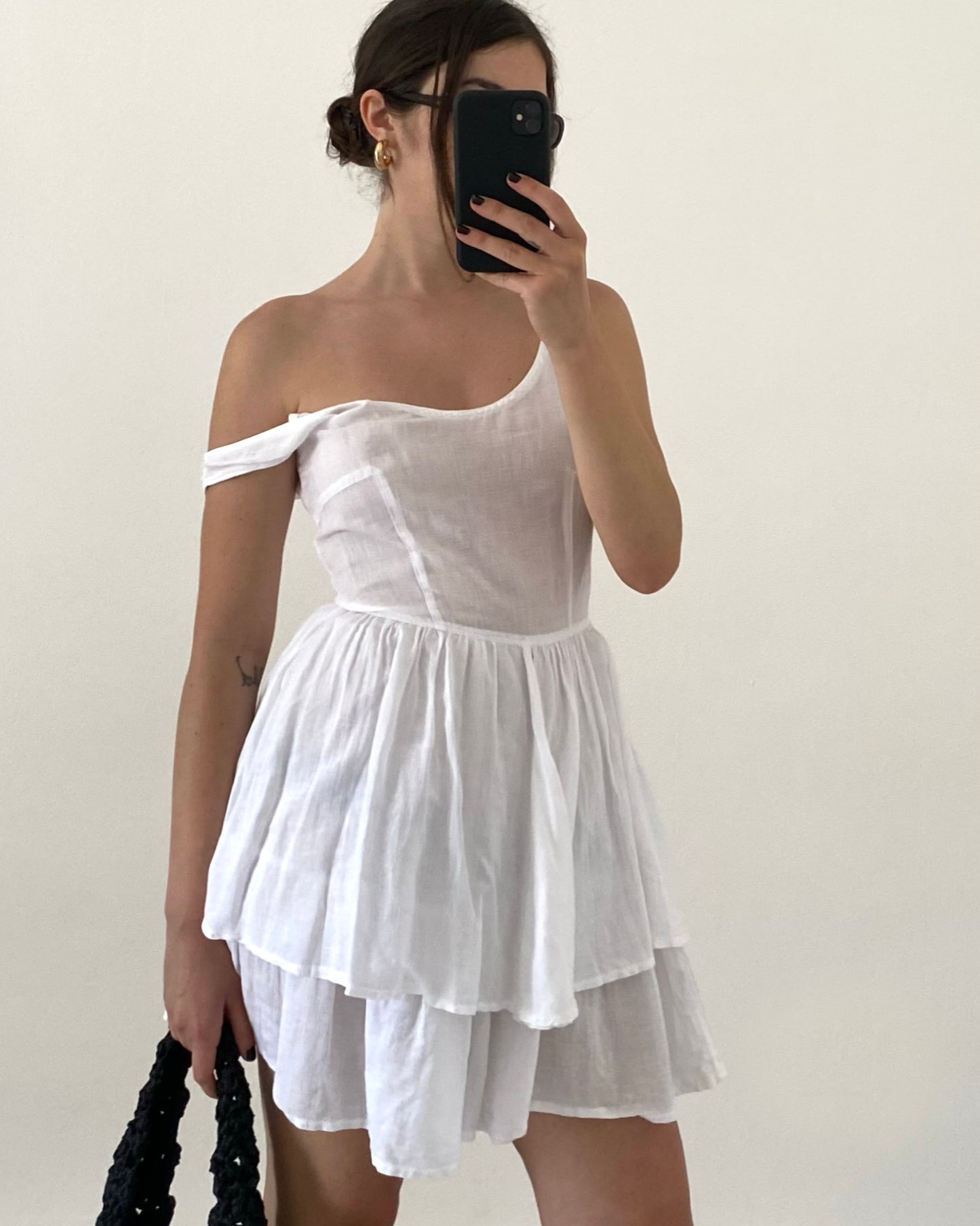 White cotton dress