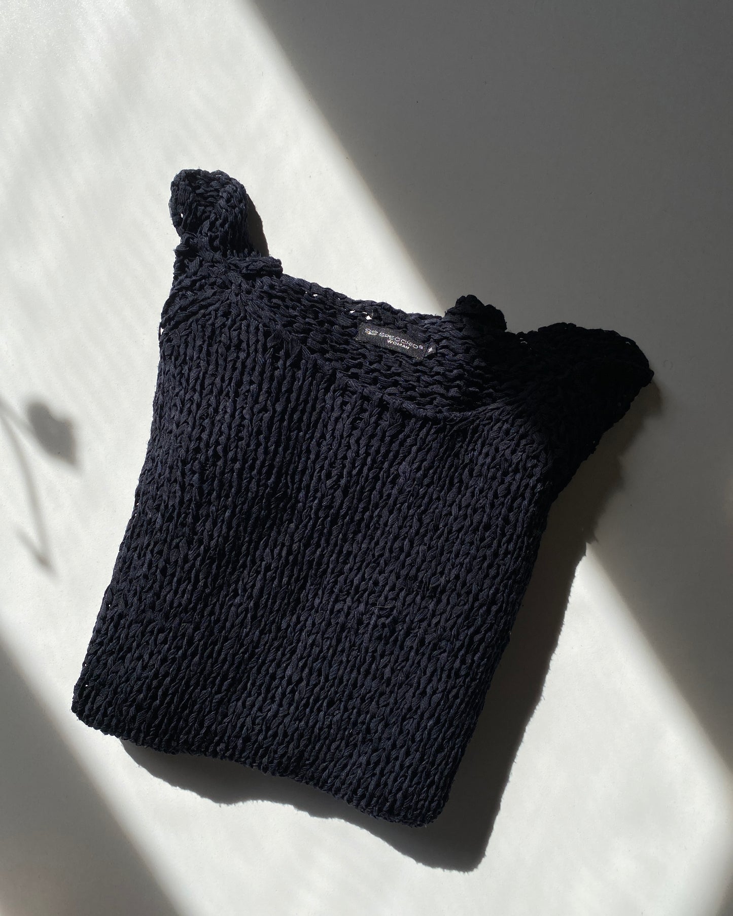 Openwork knitted top