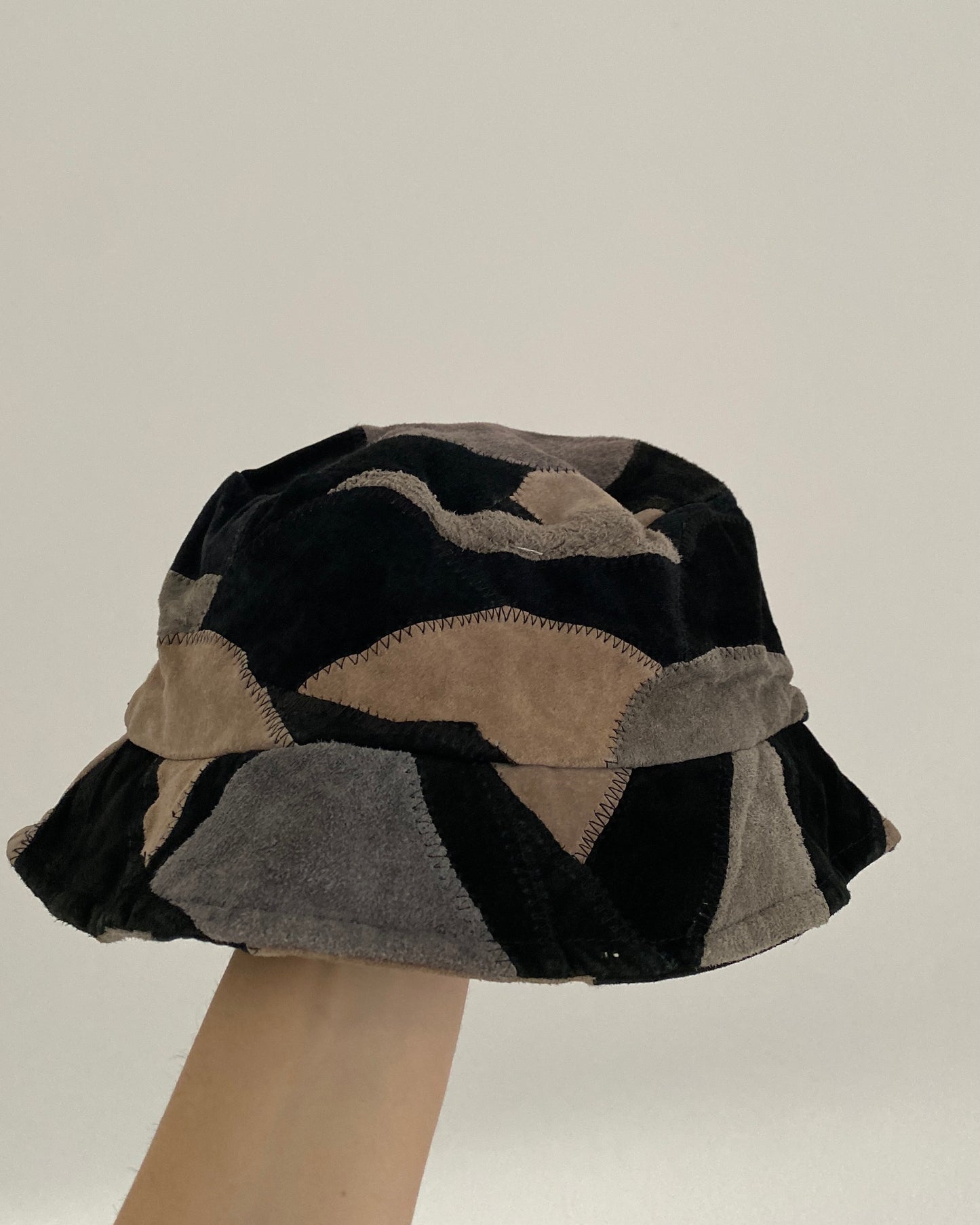 Leather bucket hat