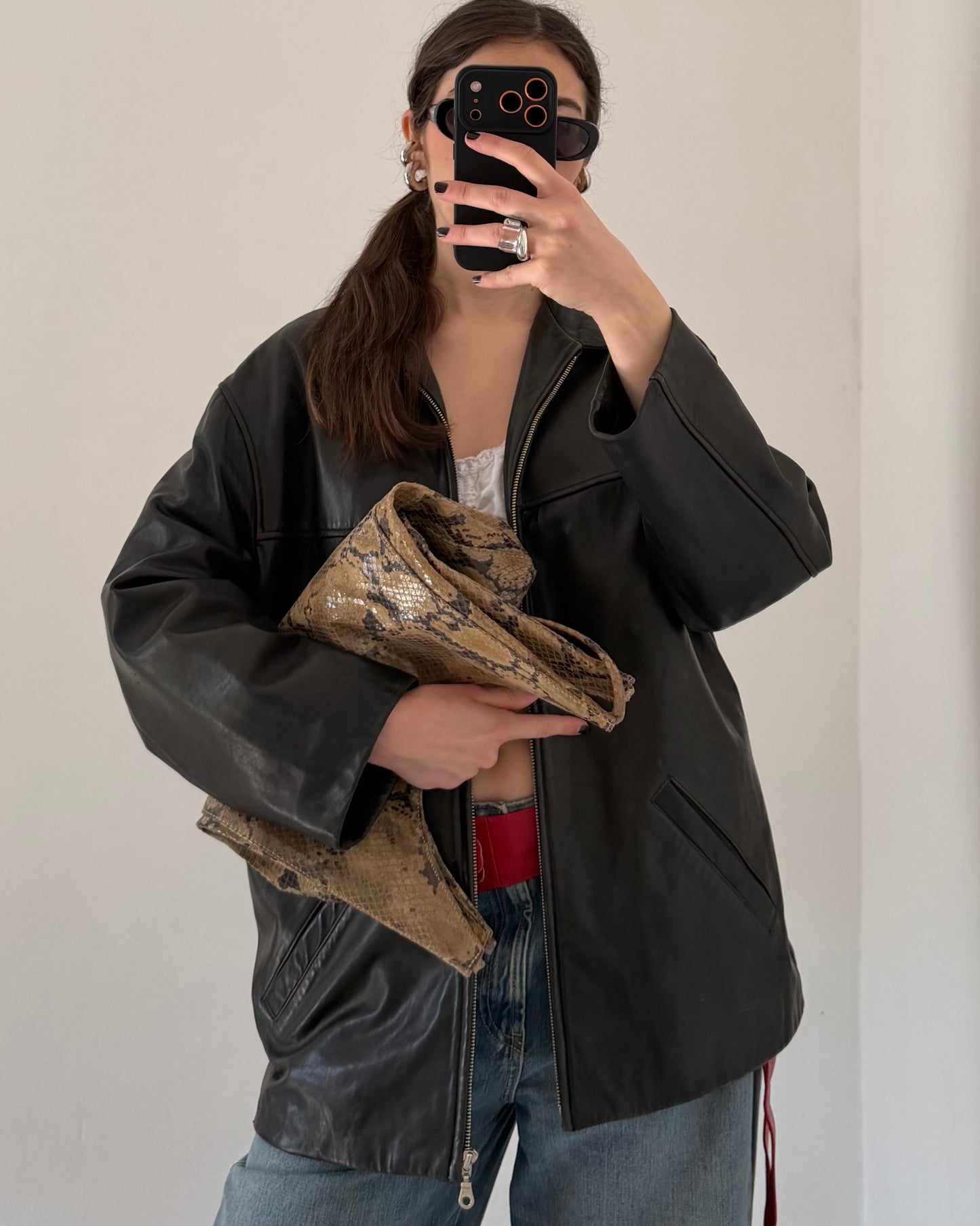 Nappa leather jacket