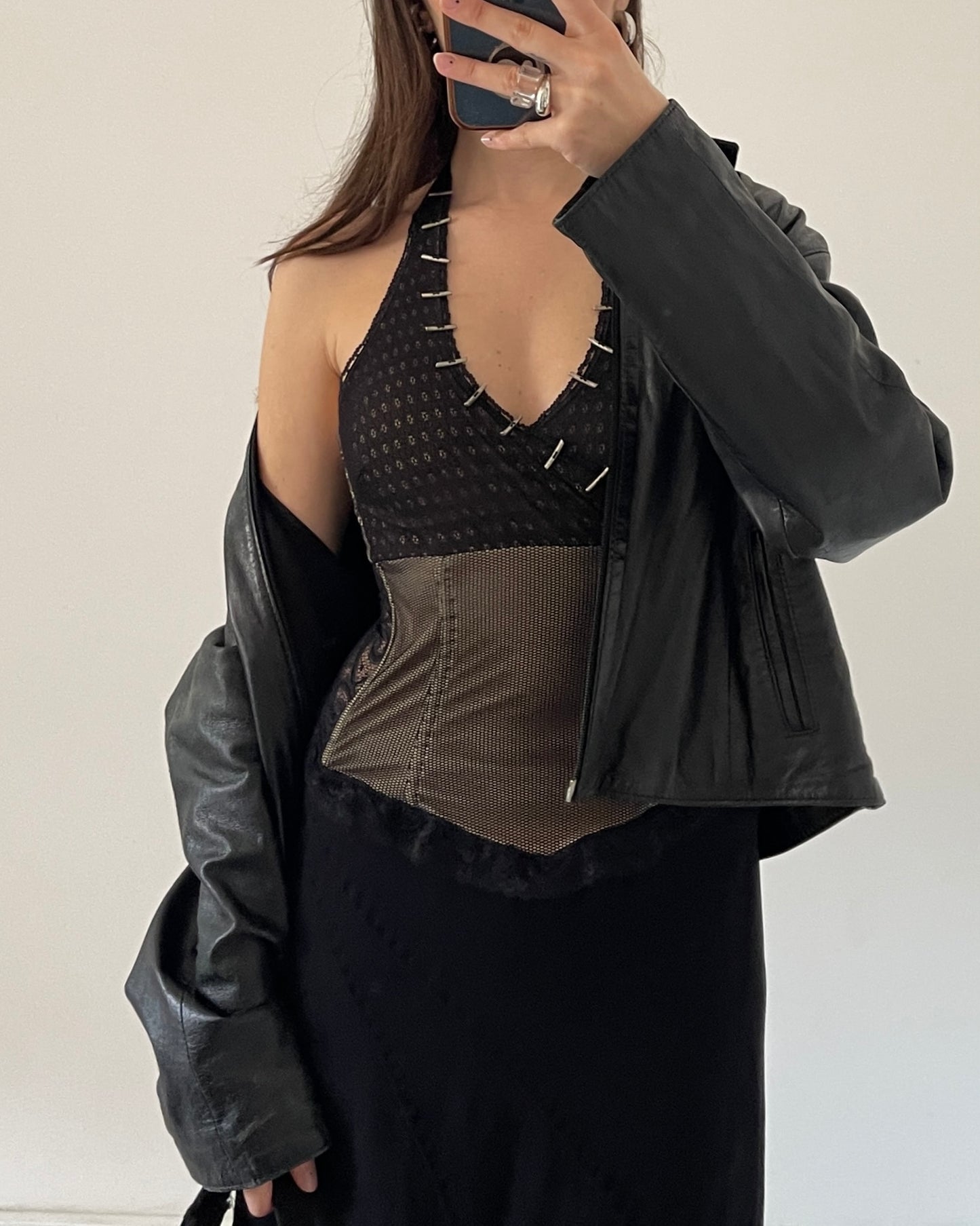 00s corset with metal details