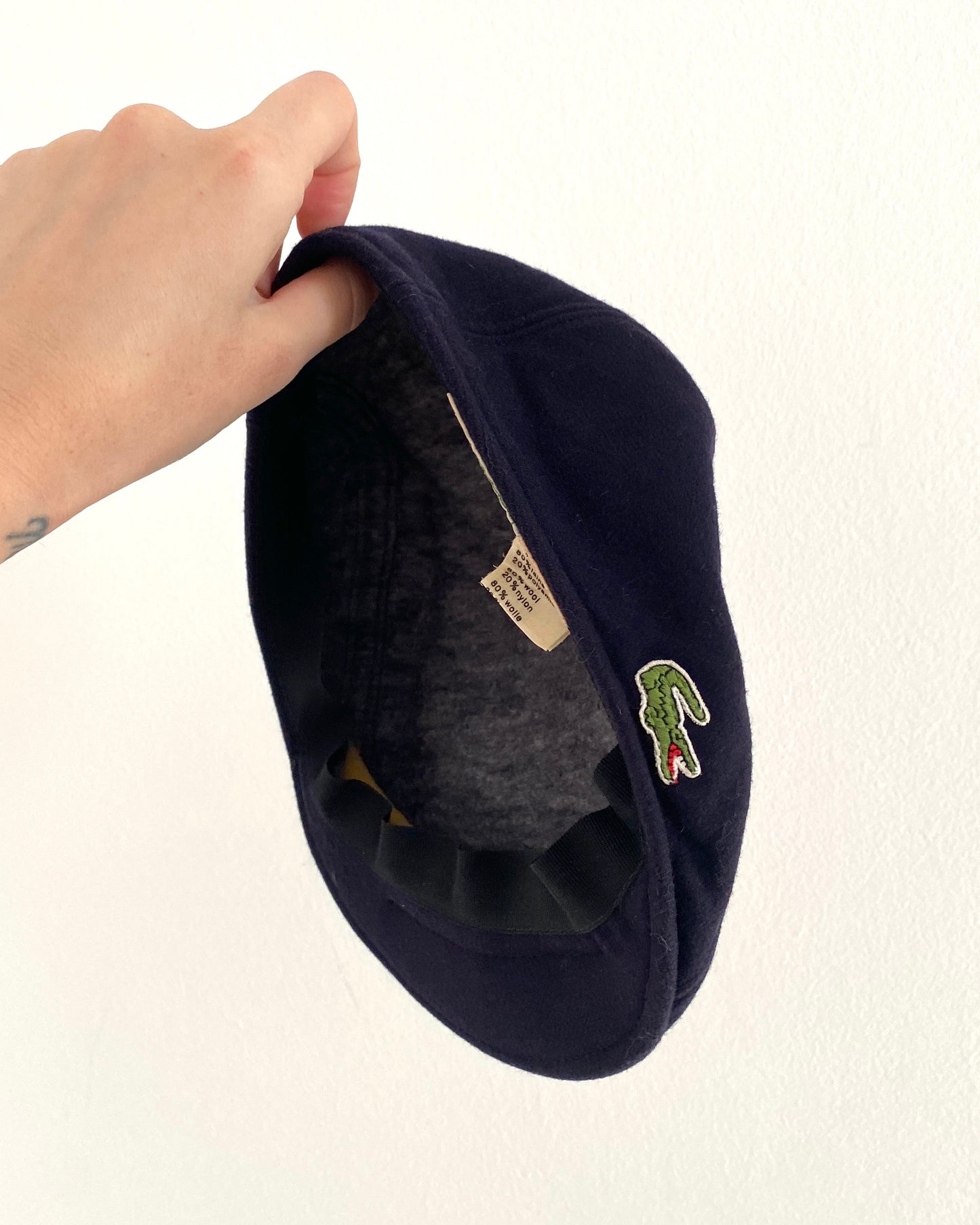 Lacoste wool flat cap