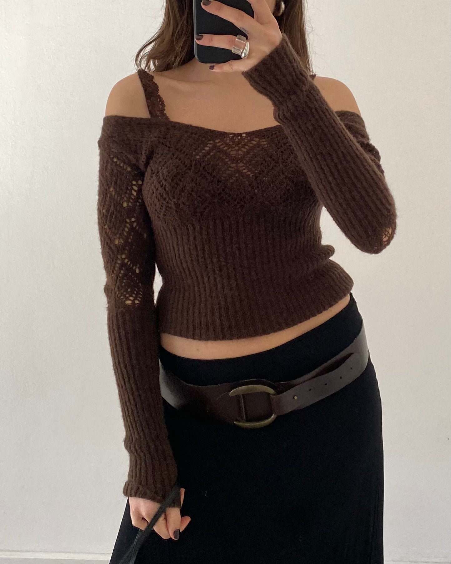 Mohair knit top