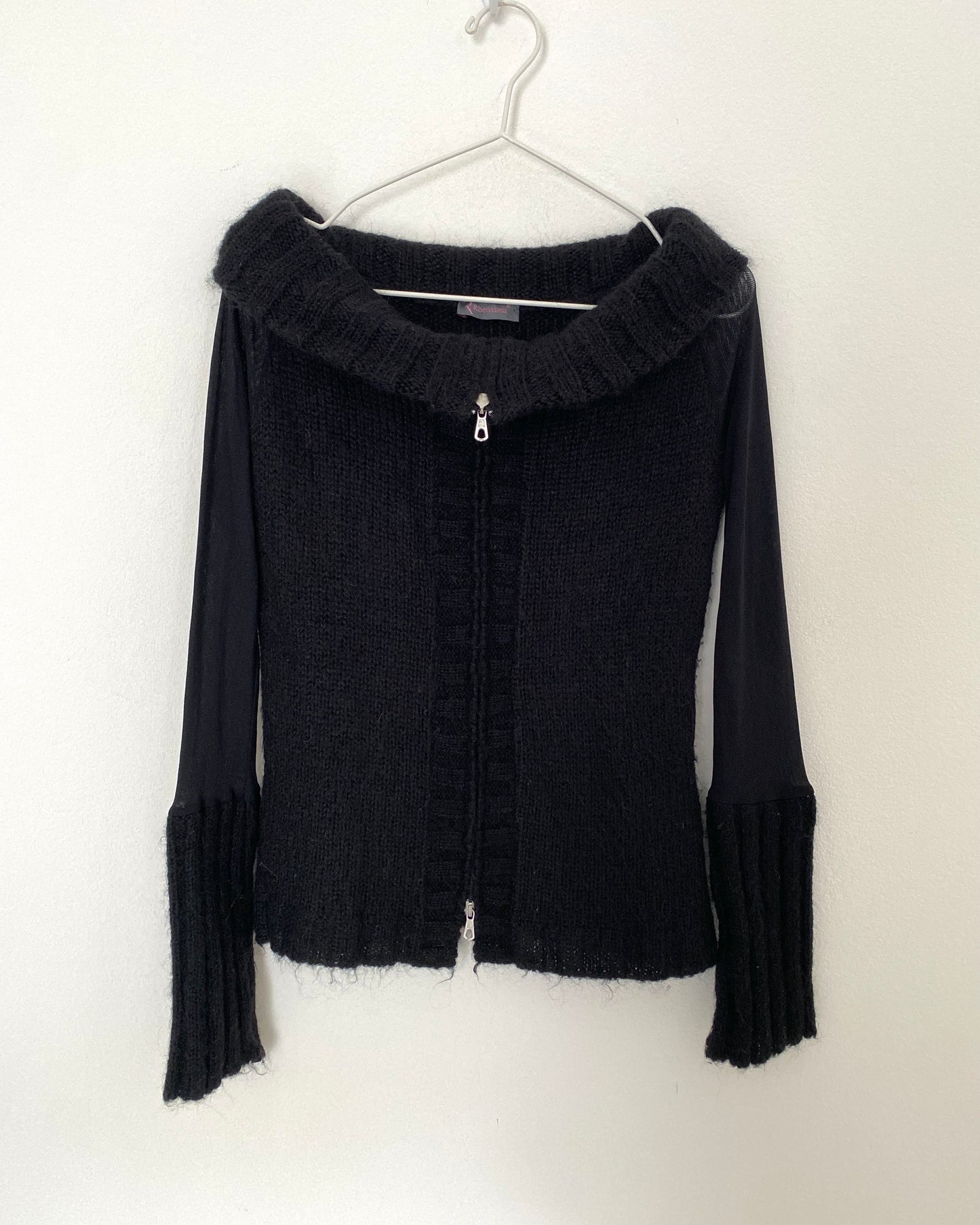 Double zip knit top