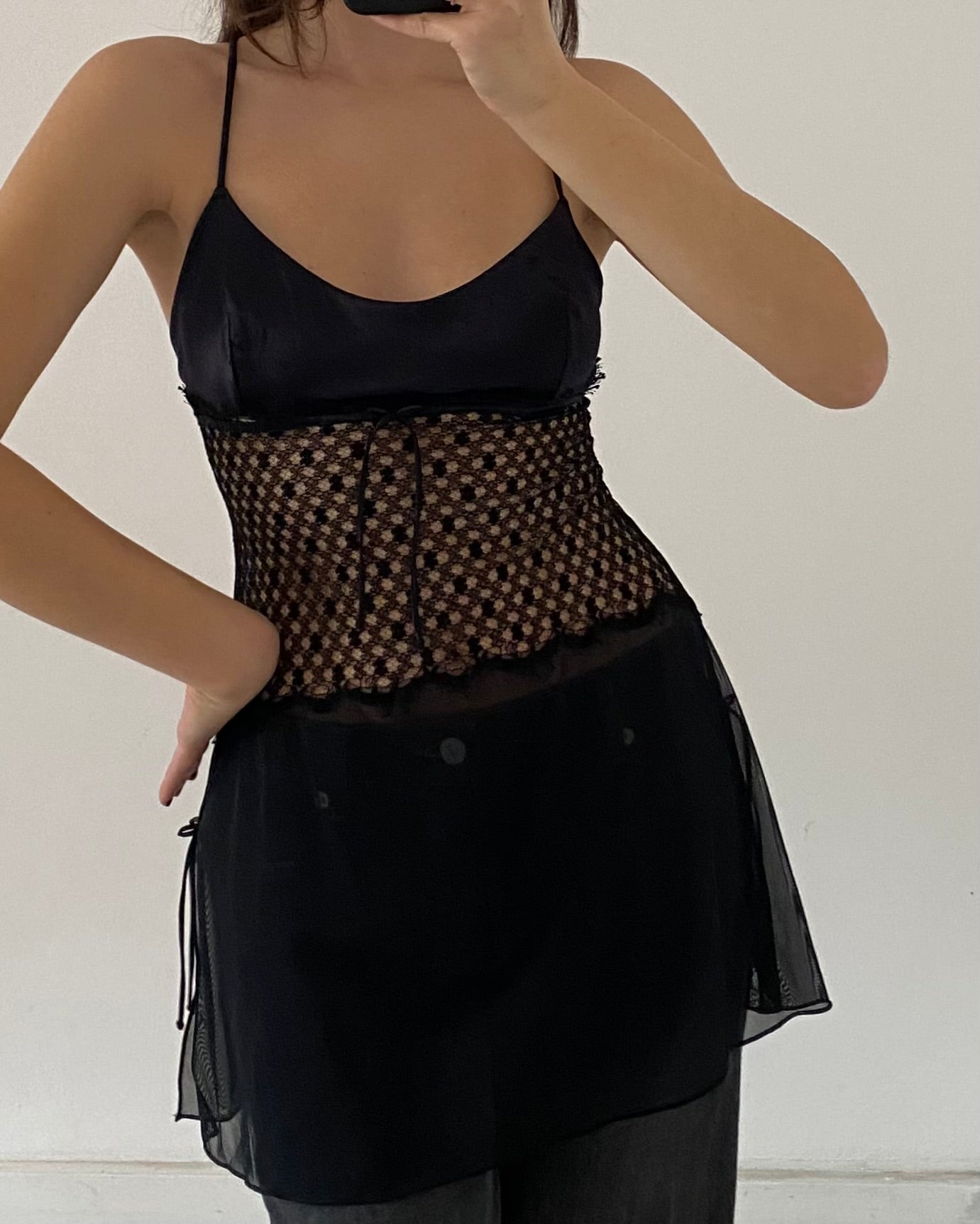 Sheer babydoll top