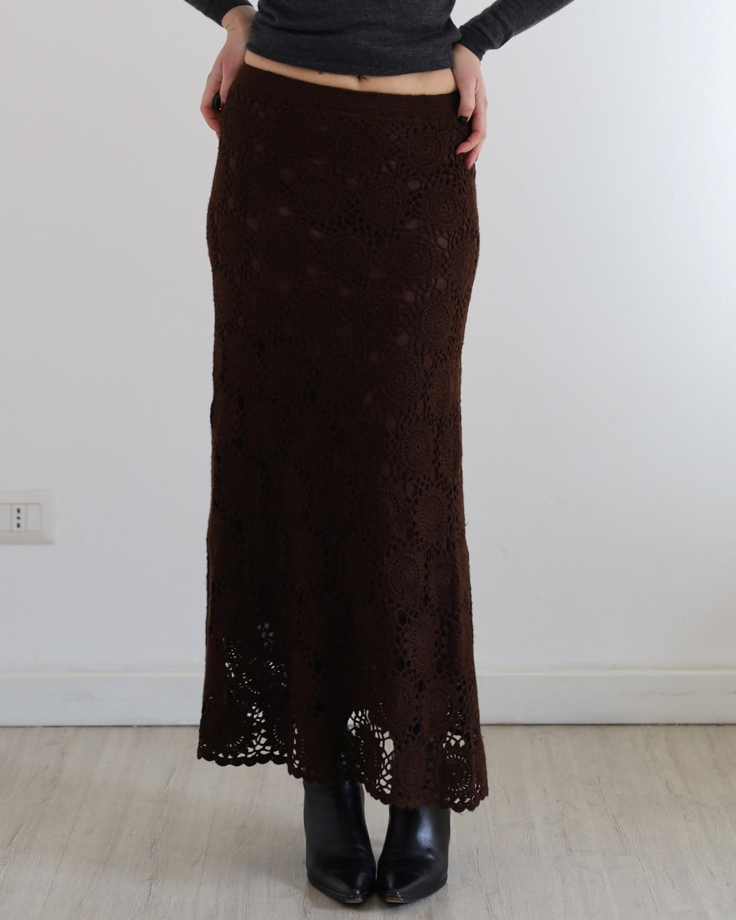 Knit maxi skirt