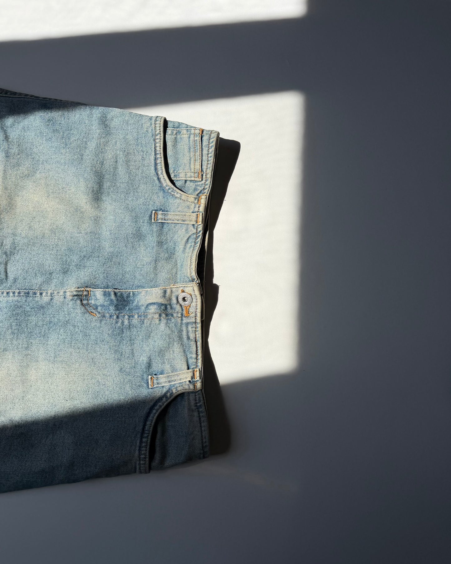 00s denim midi skirt