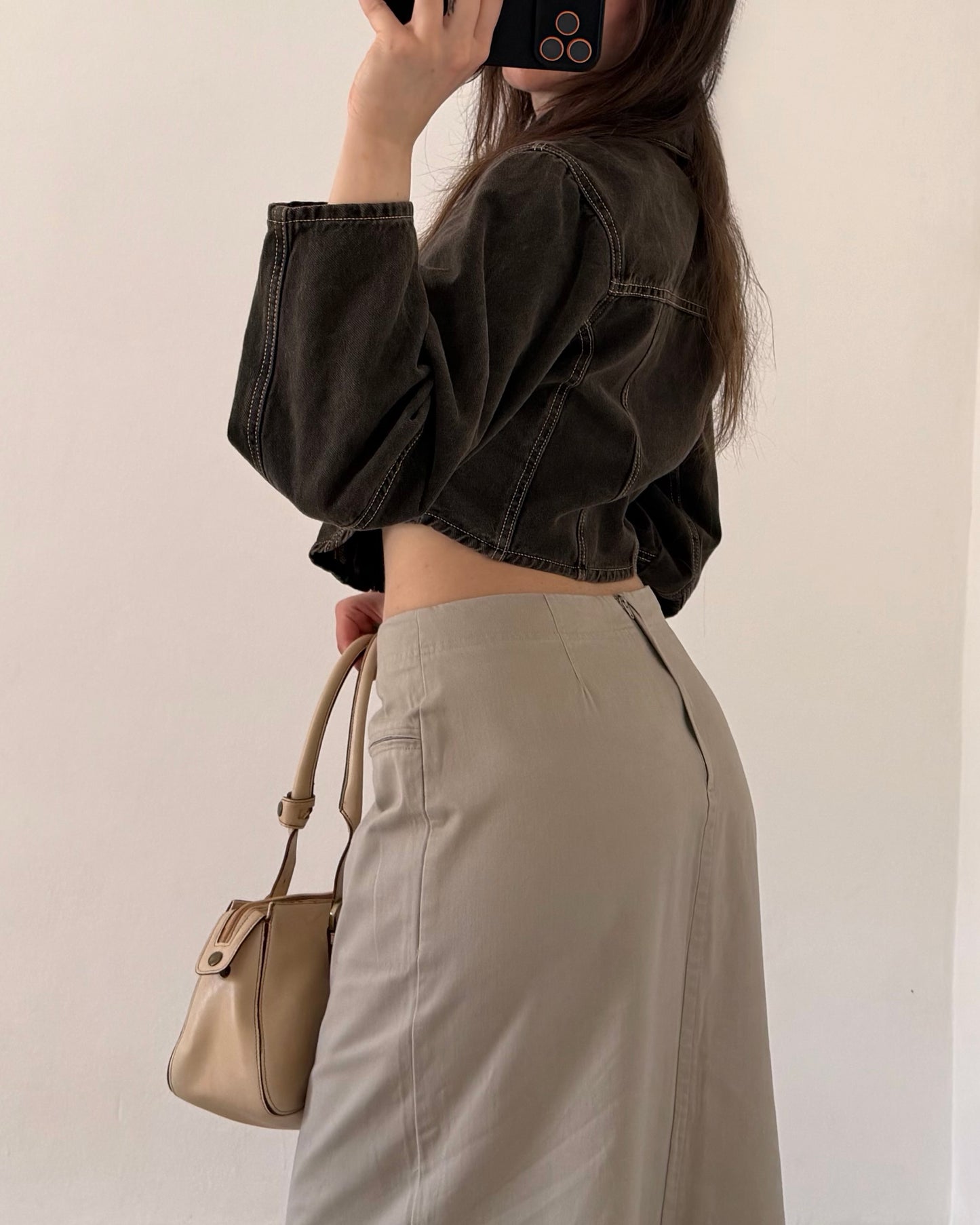 Cargo maxi skirt