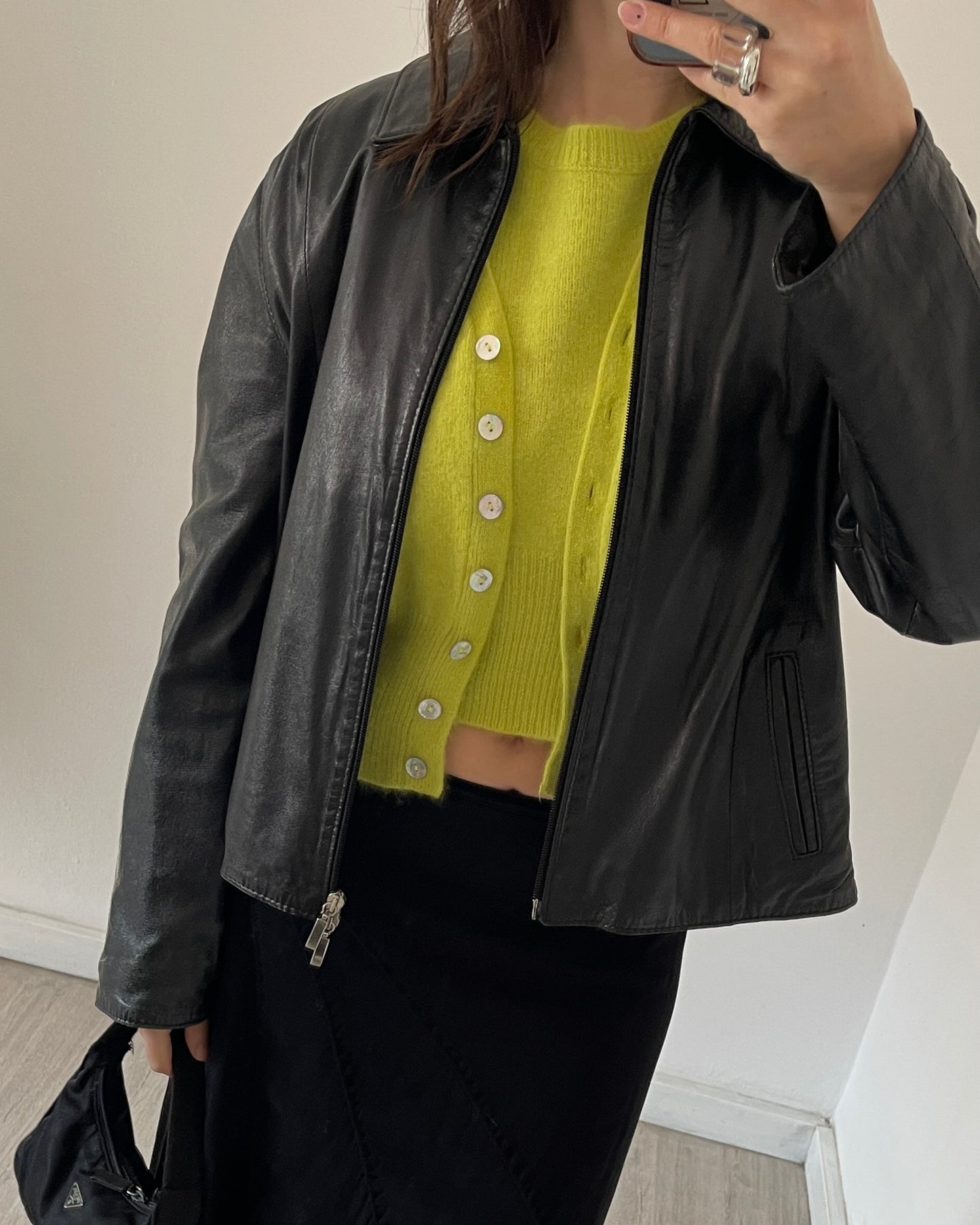 Angora wool twin-set