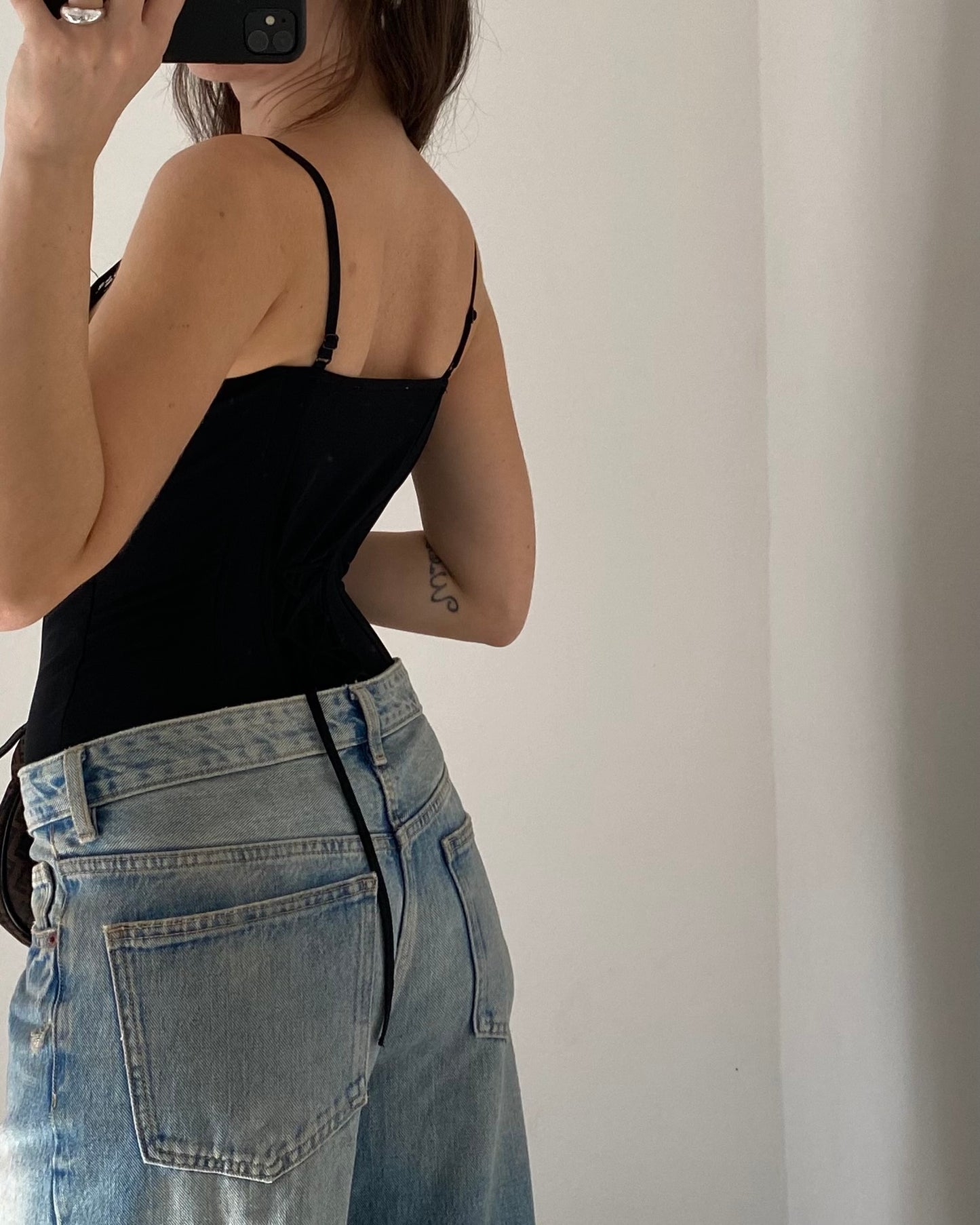 00s corset top with lace details