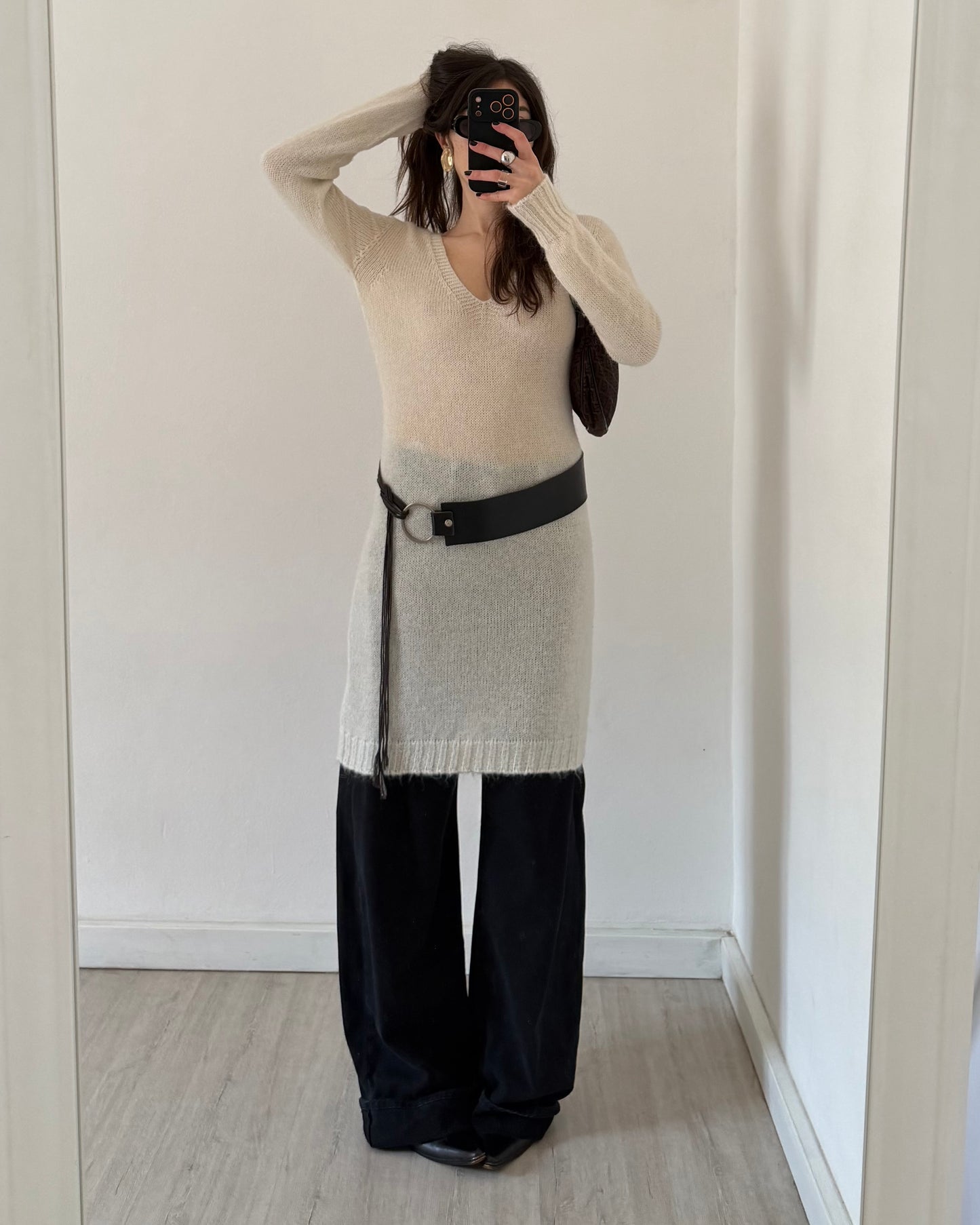 Mohair knit dress