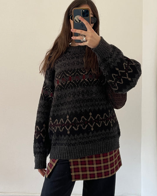 90s chunky wool sweater