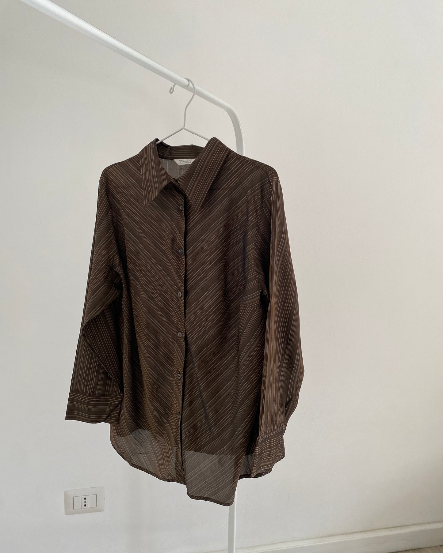Brown striped shirt