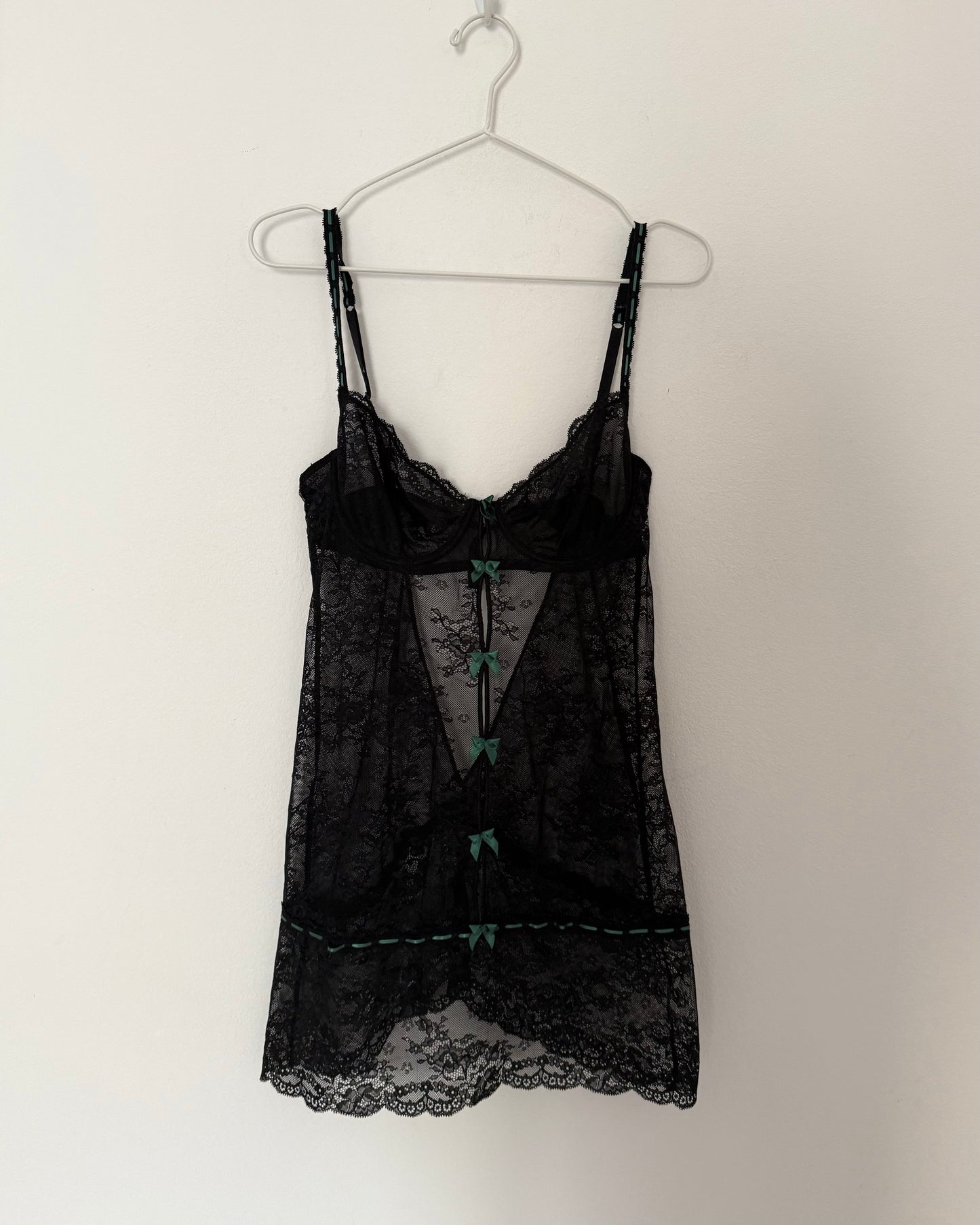 Lace corset slip dress