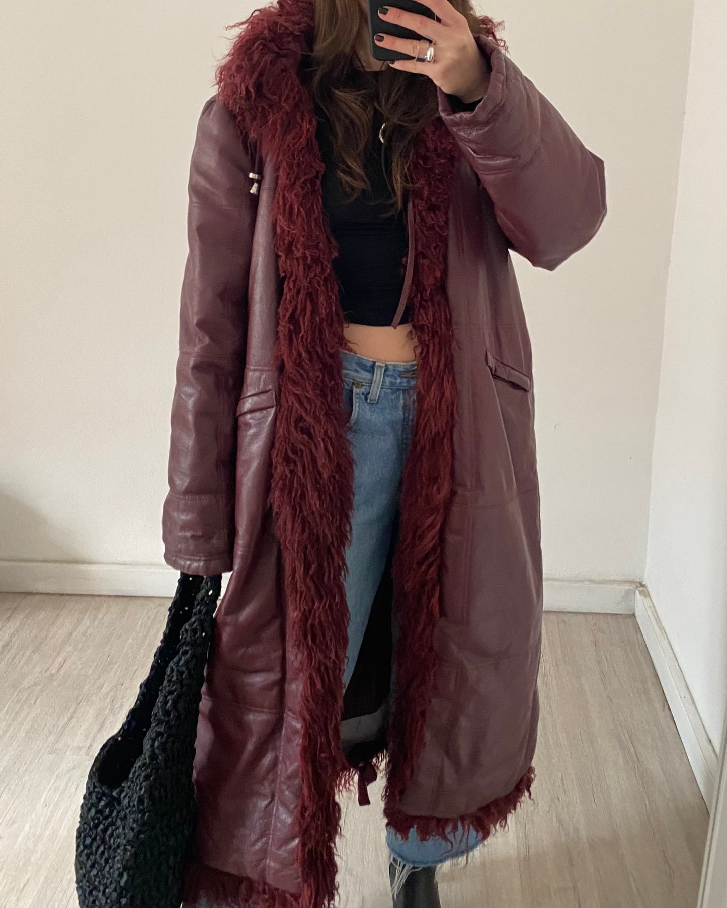 Penny lane leather coat