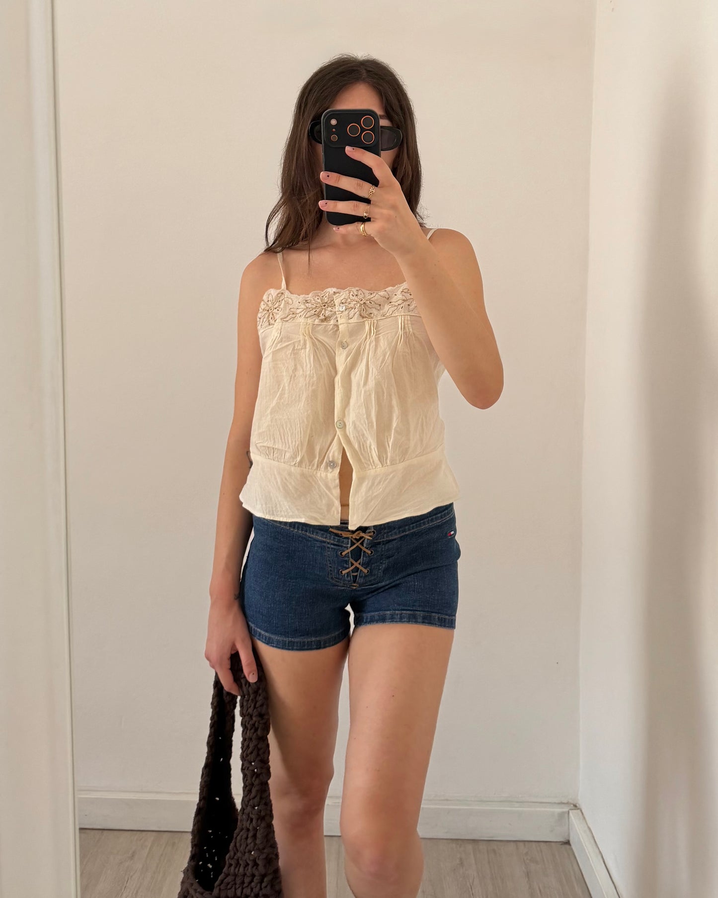 00s Tommy Hilfiger denim micro shorts