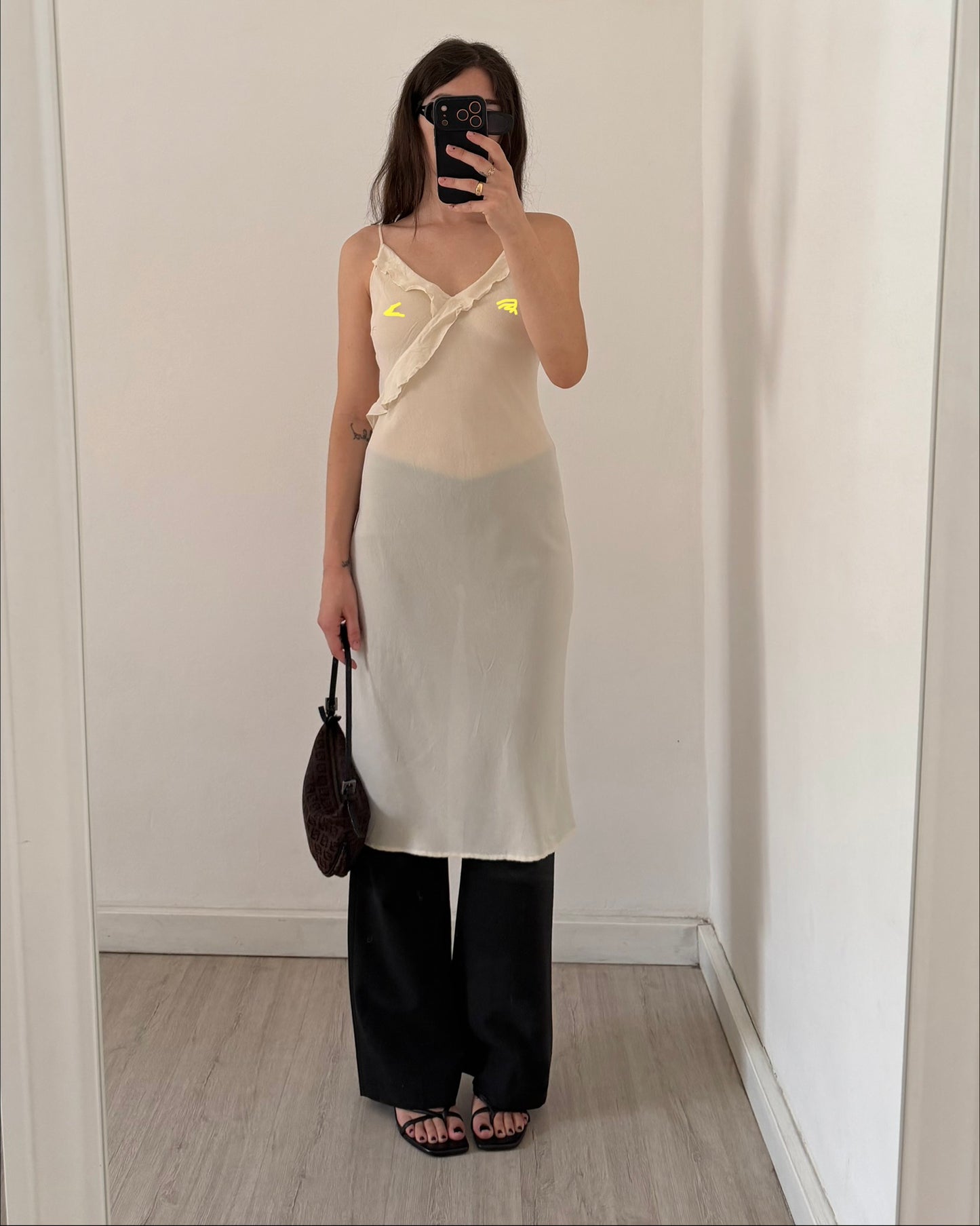 Silk midi dress