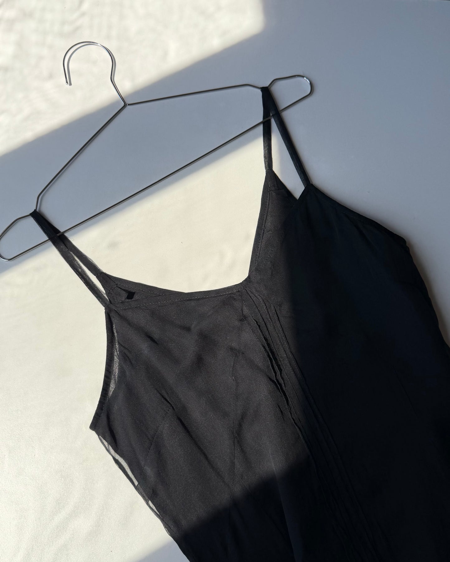 00s black midi dress