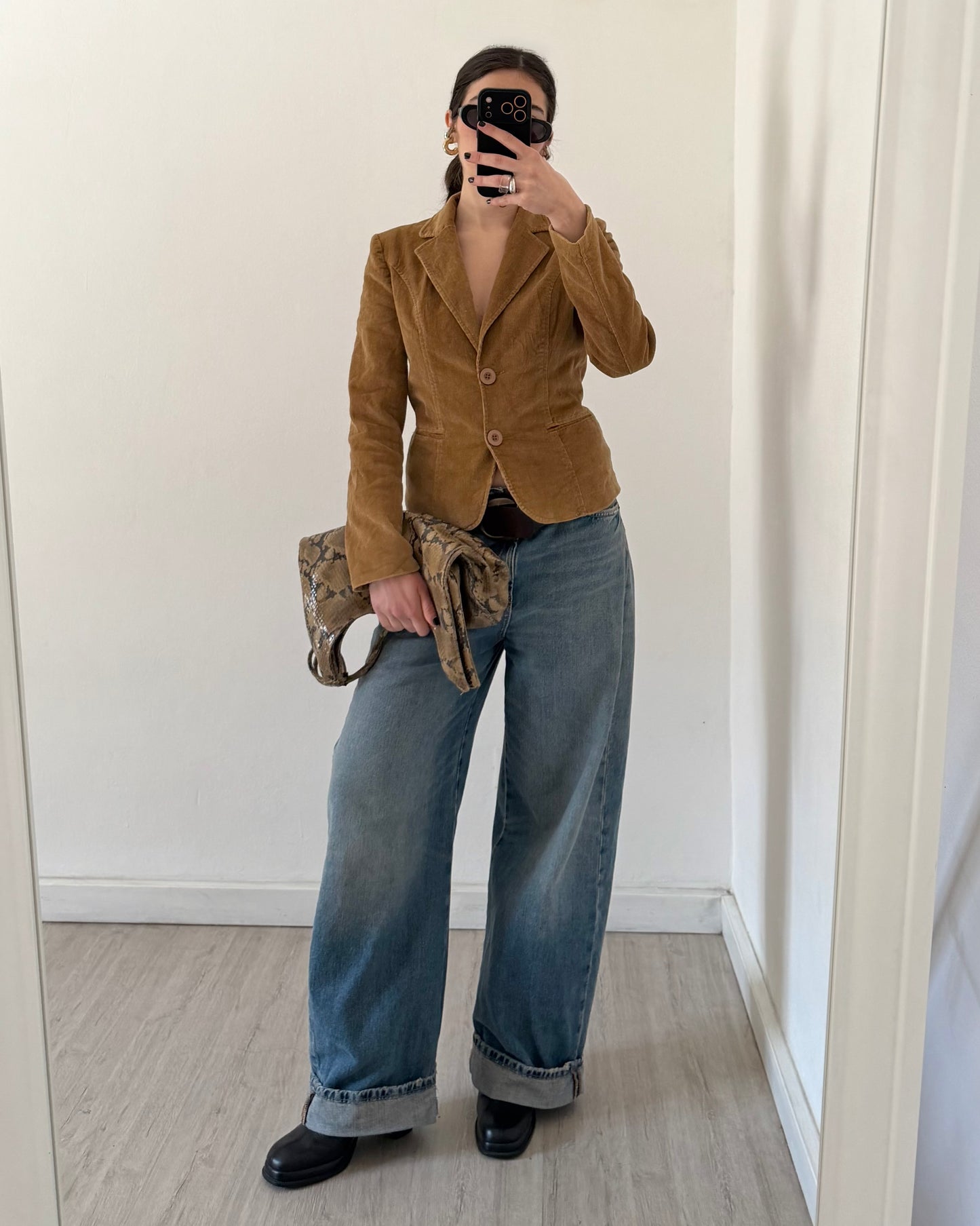 00s slim cord blazer
