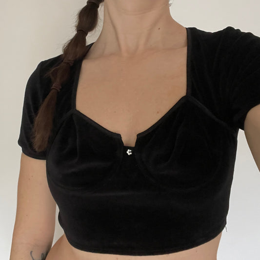 90s velvet corset