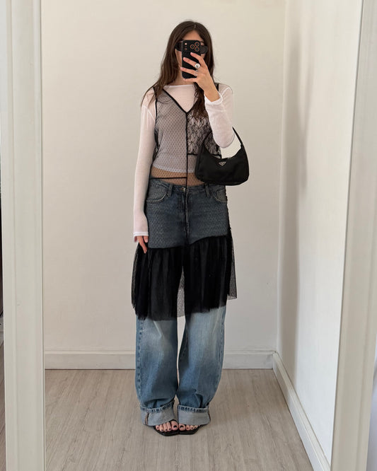 Tulle midi dress