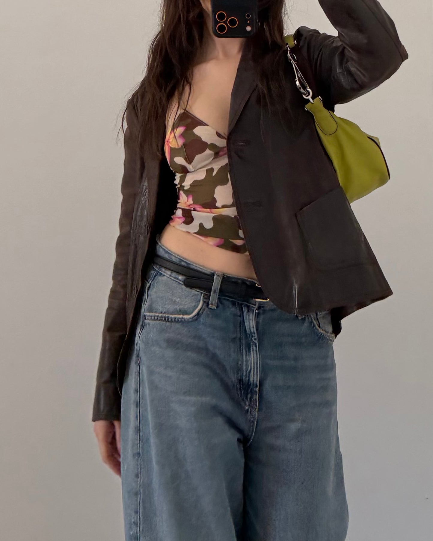 Micro mesh floral top