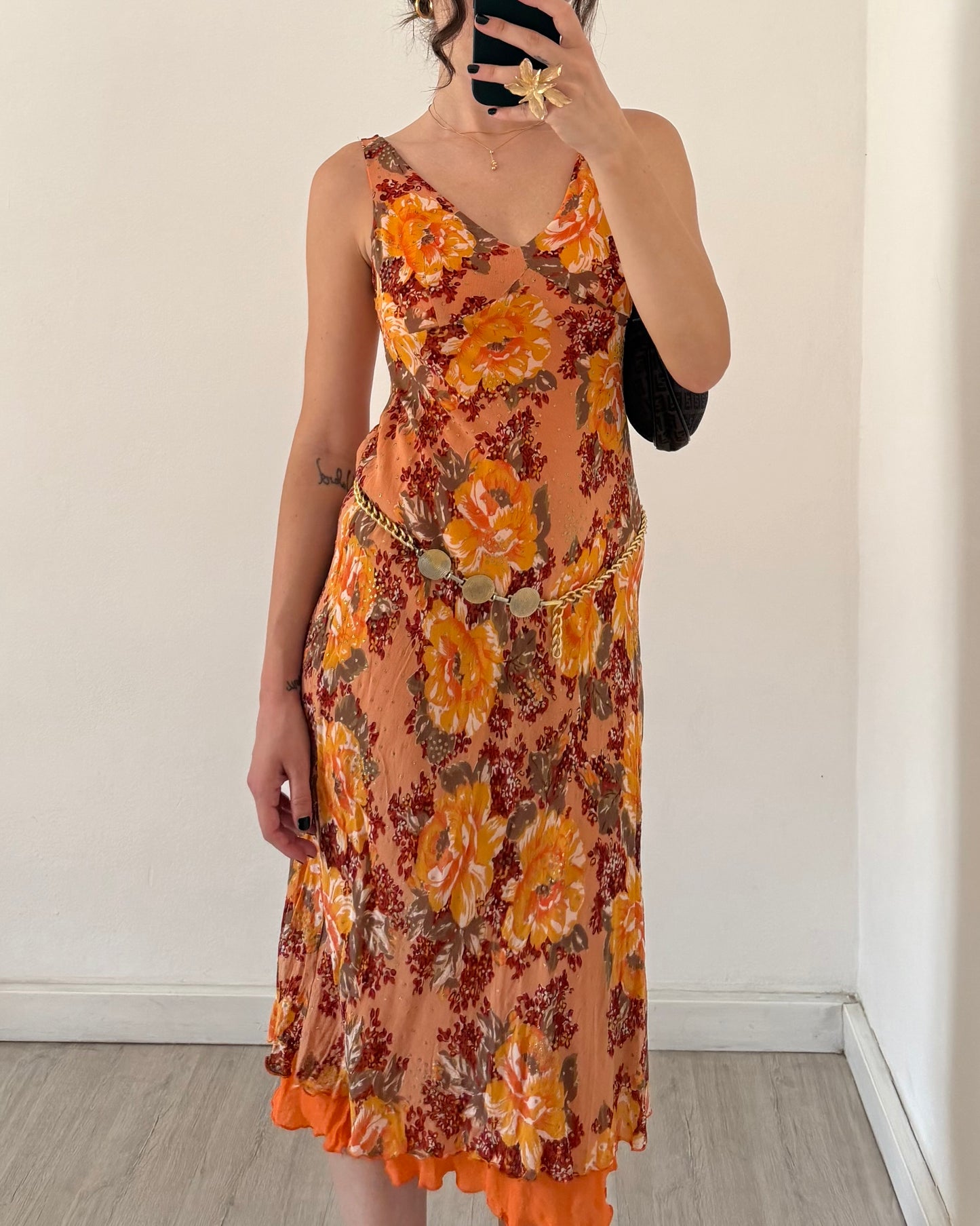 00s embellished midi dress