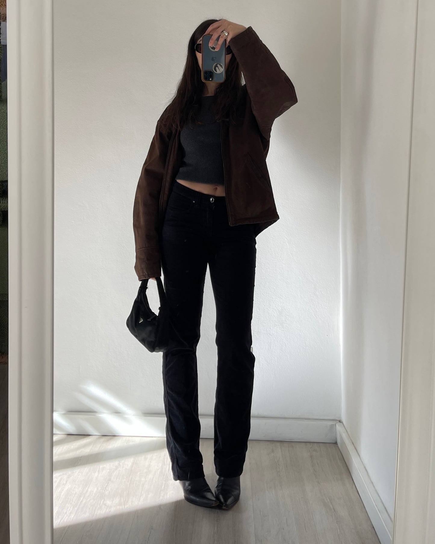 Giorgio Armani bootcut velvet trousers