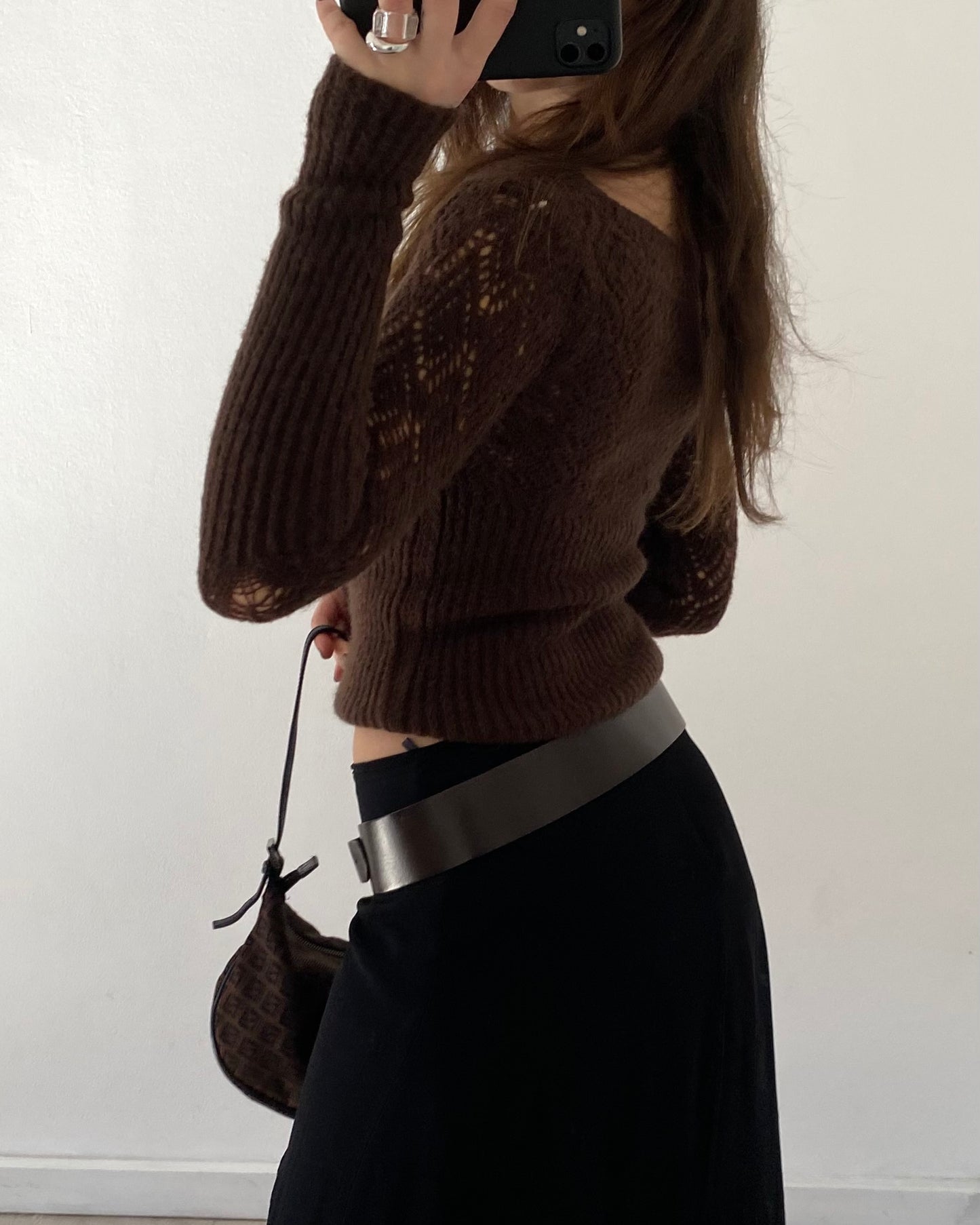 Mohair knit top