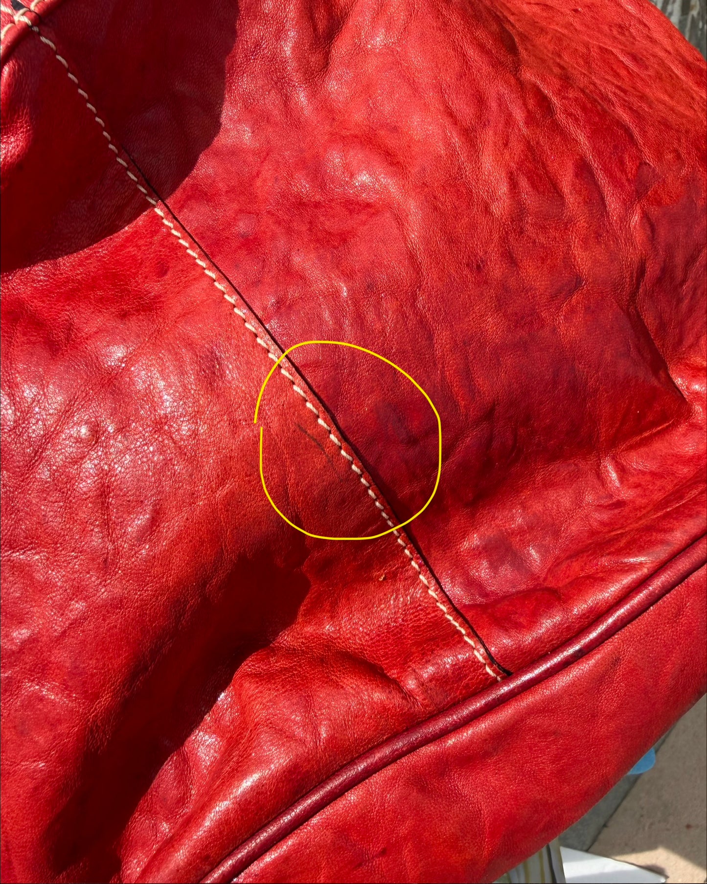 Hogan leather bucket bag