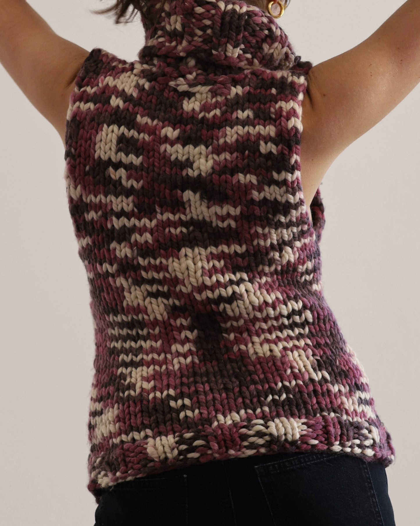 Chunky knit vest top