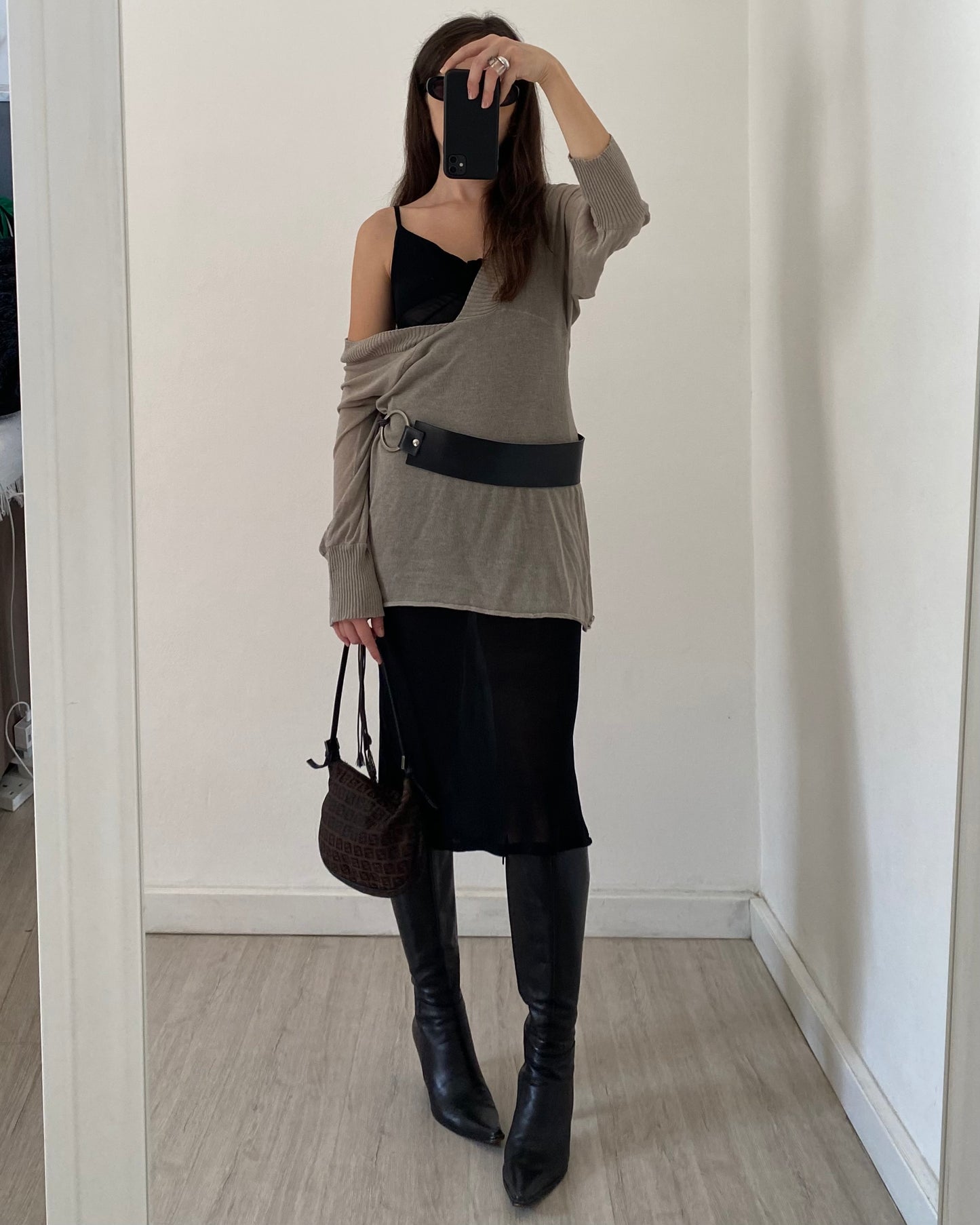 00s sheer midi dress