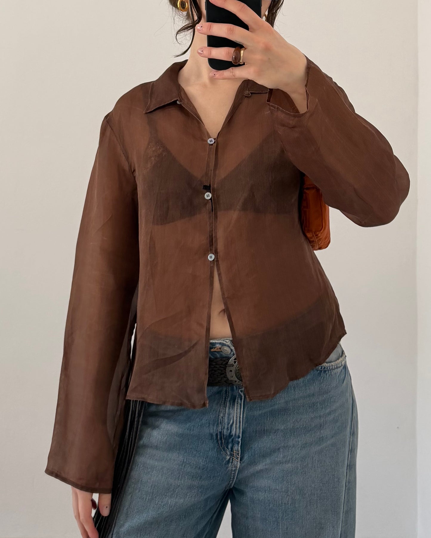 Marella silk buttoned shirt