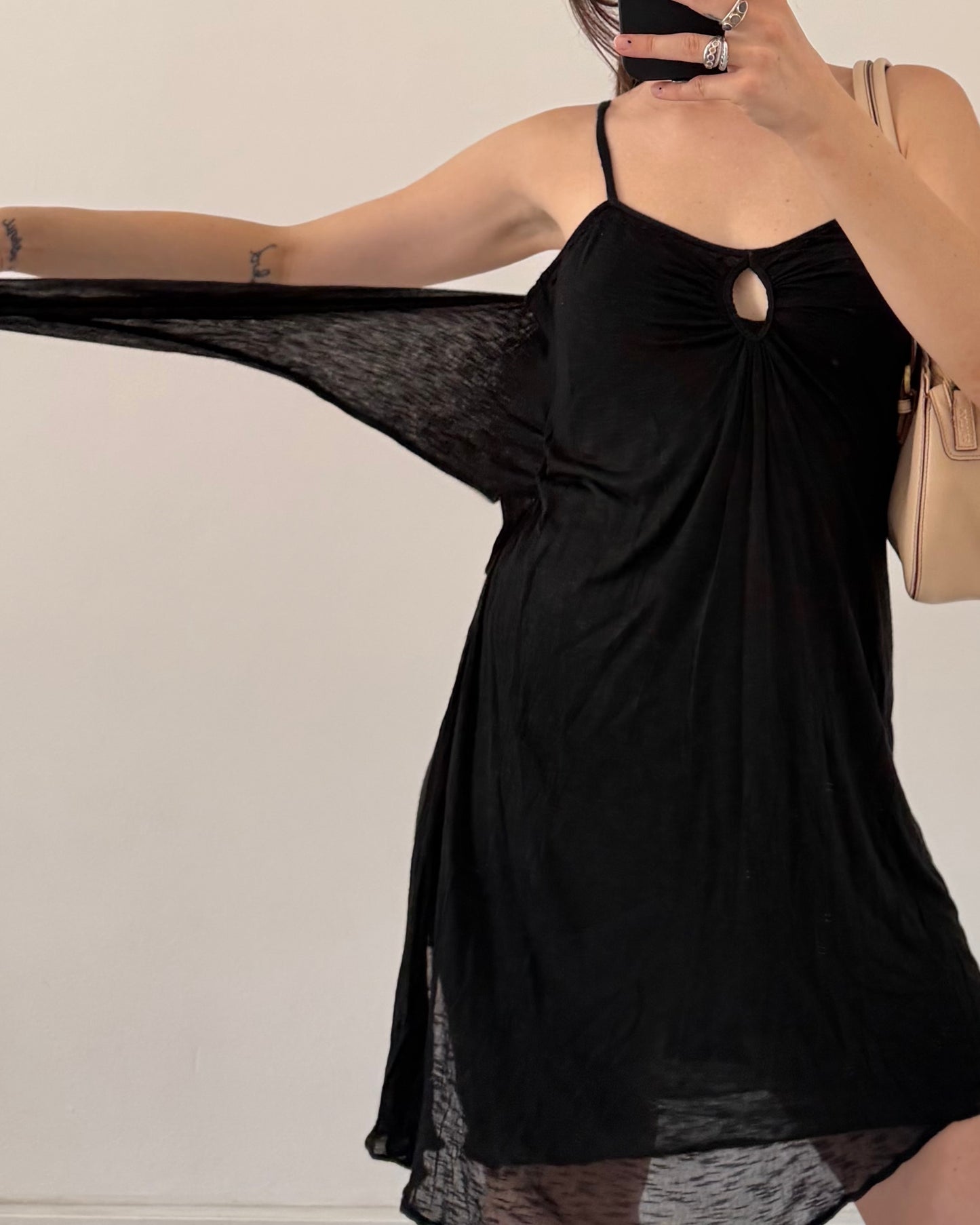 Extè black long top