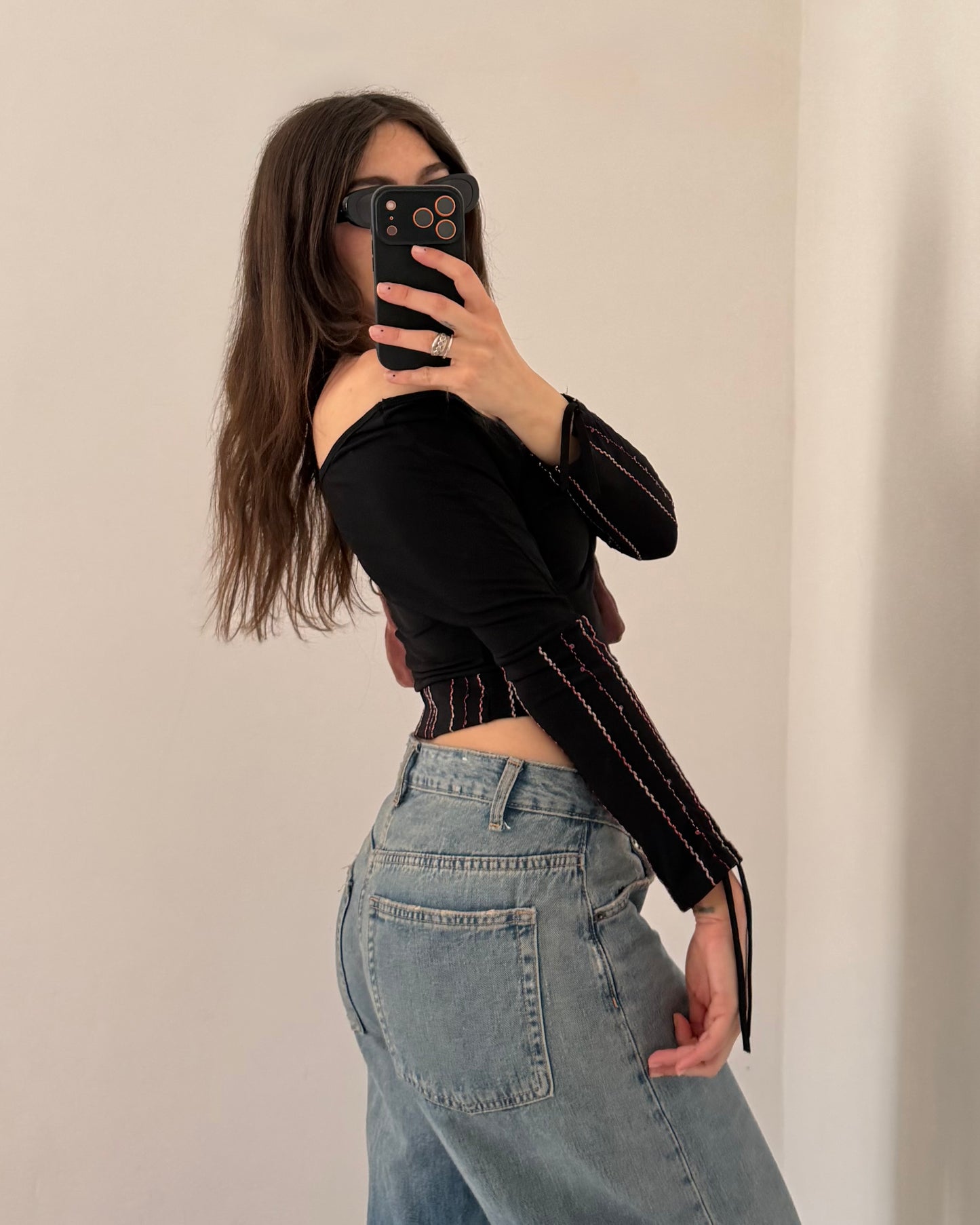 00s embroidered top