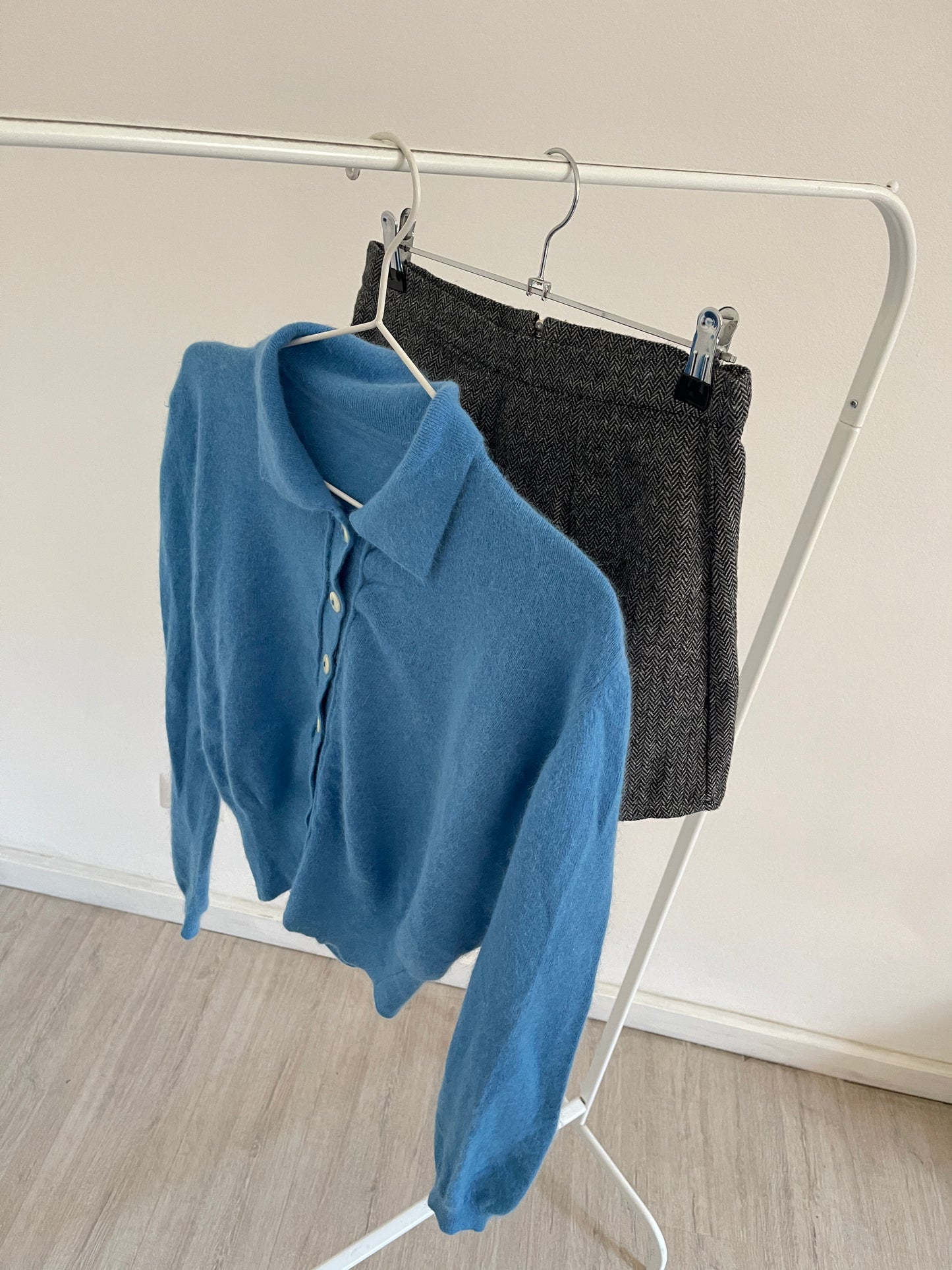 90s angora wool polo sweater