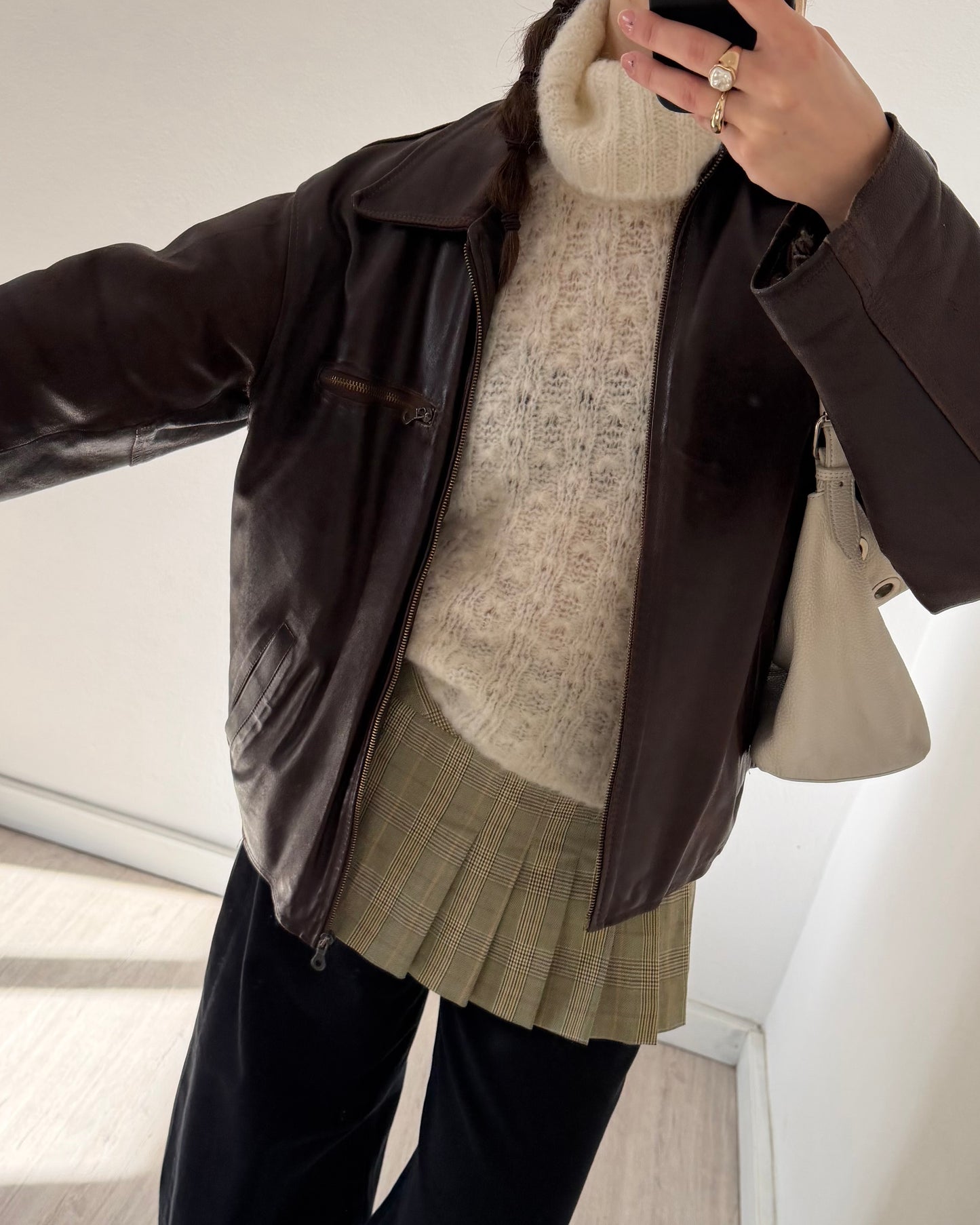 Mohair knit sleeveless top