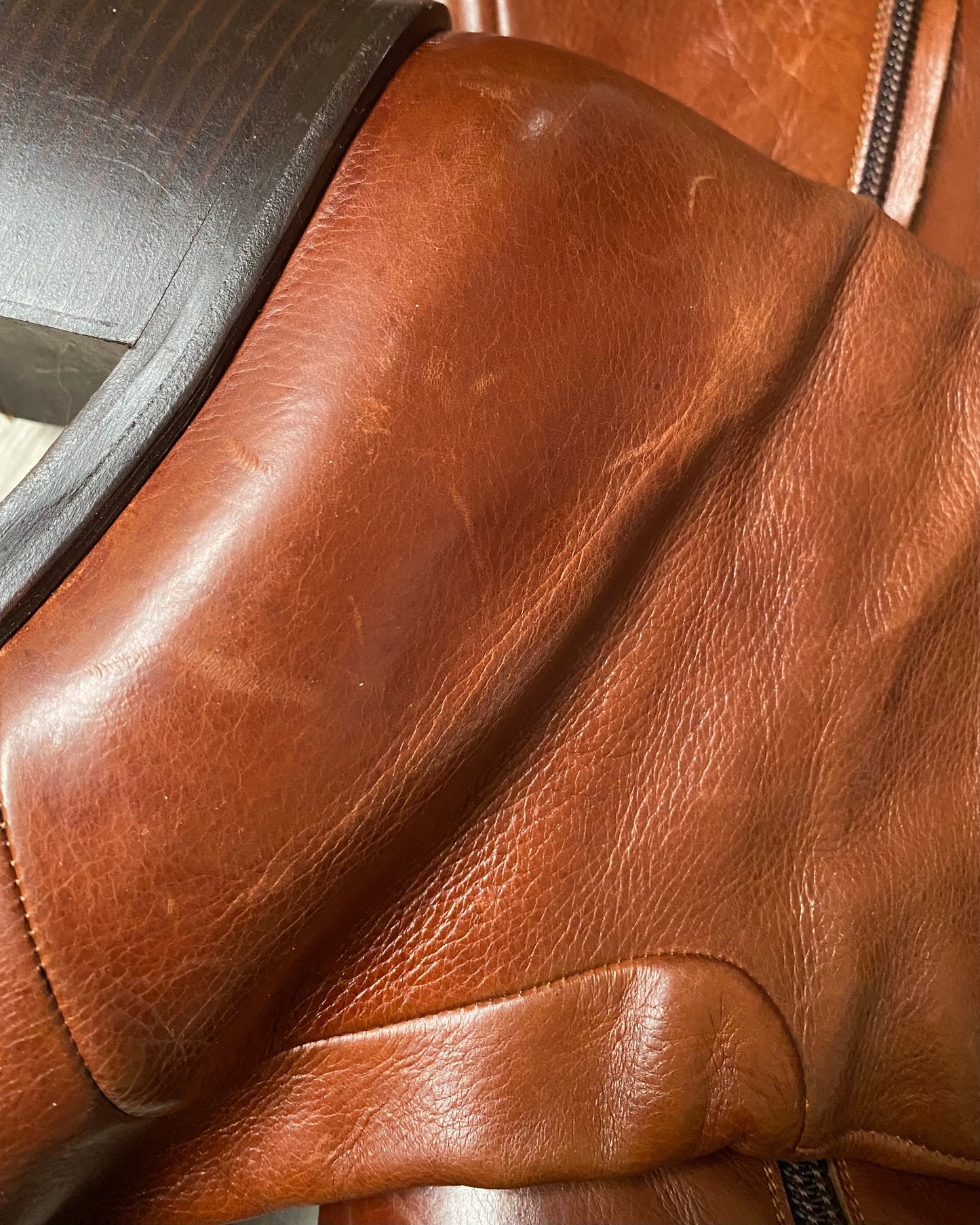 Square toe leather boots