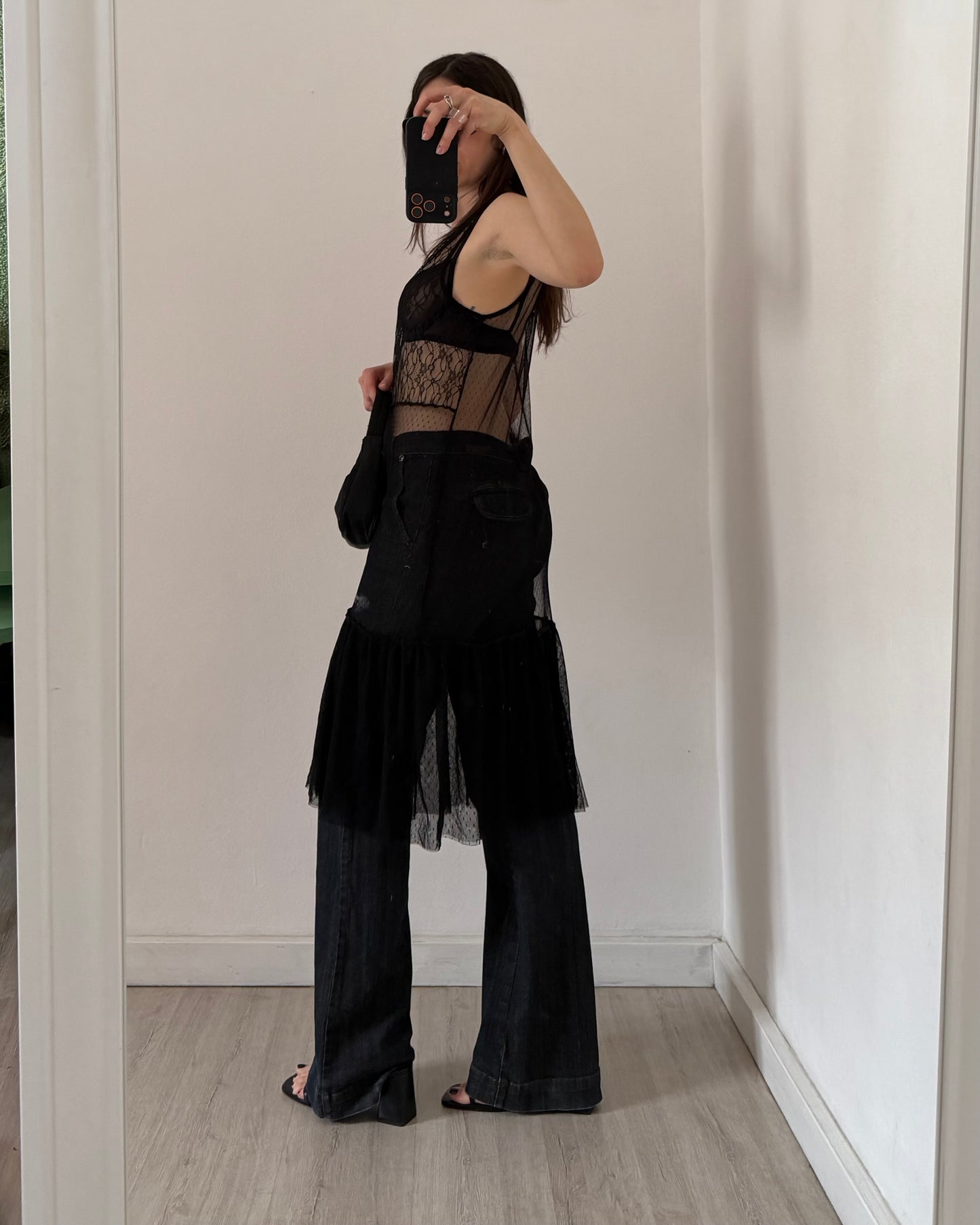 Tulle midi dress