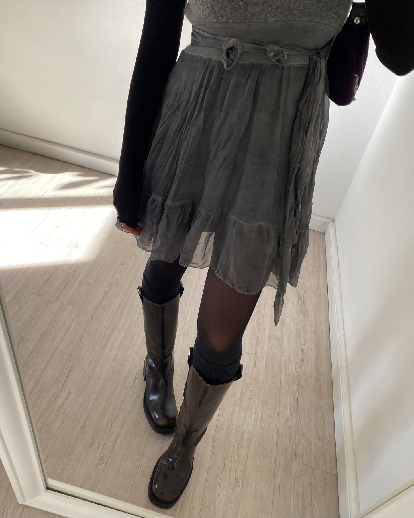 Silk&mohair mini dress