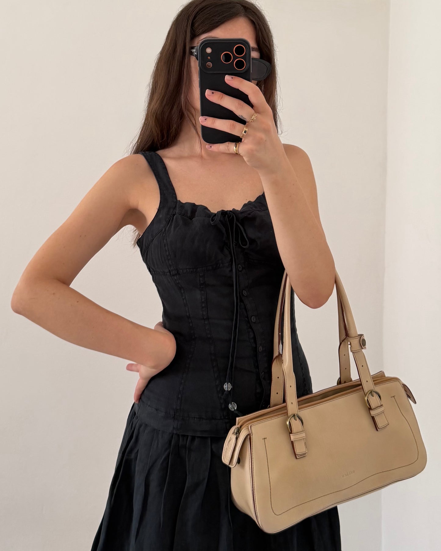 Linen corset dress