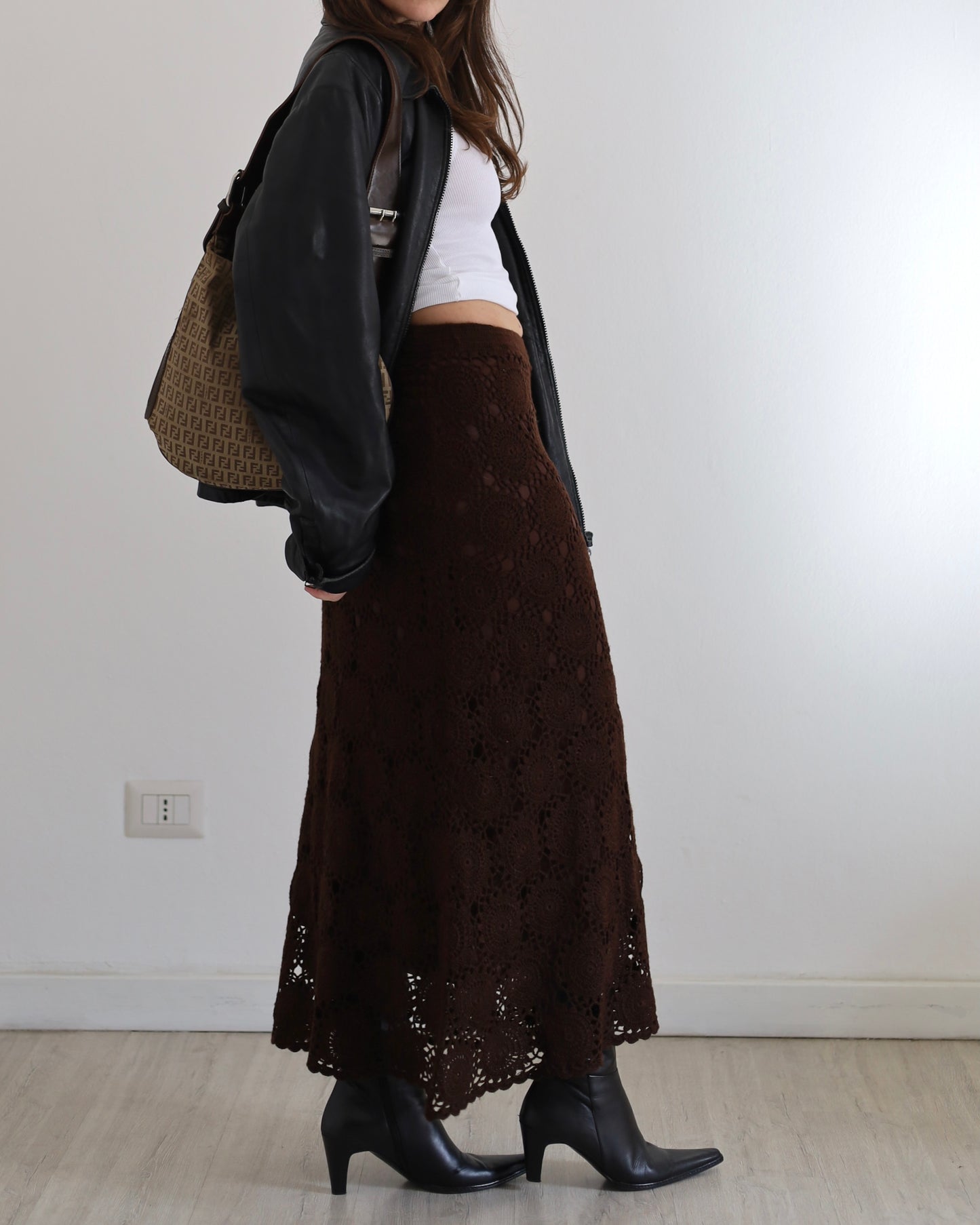 Knit maxi skirt