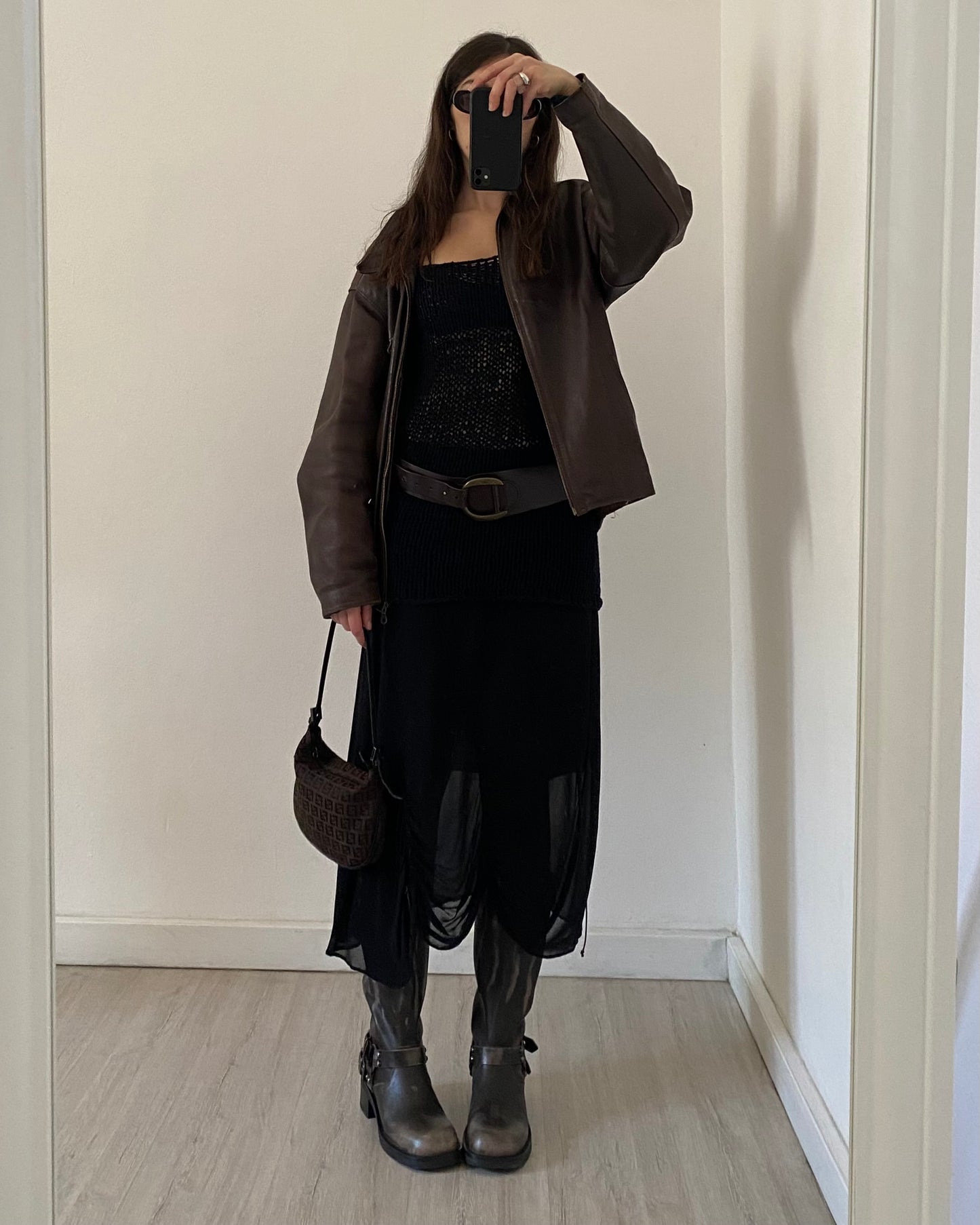 Openwork knitted top