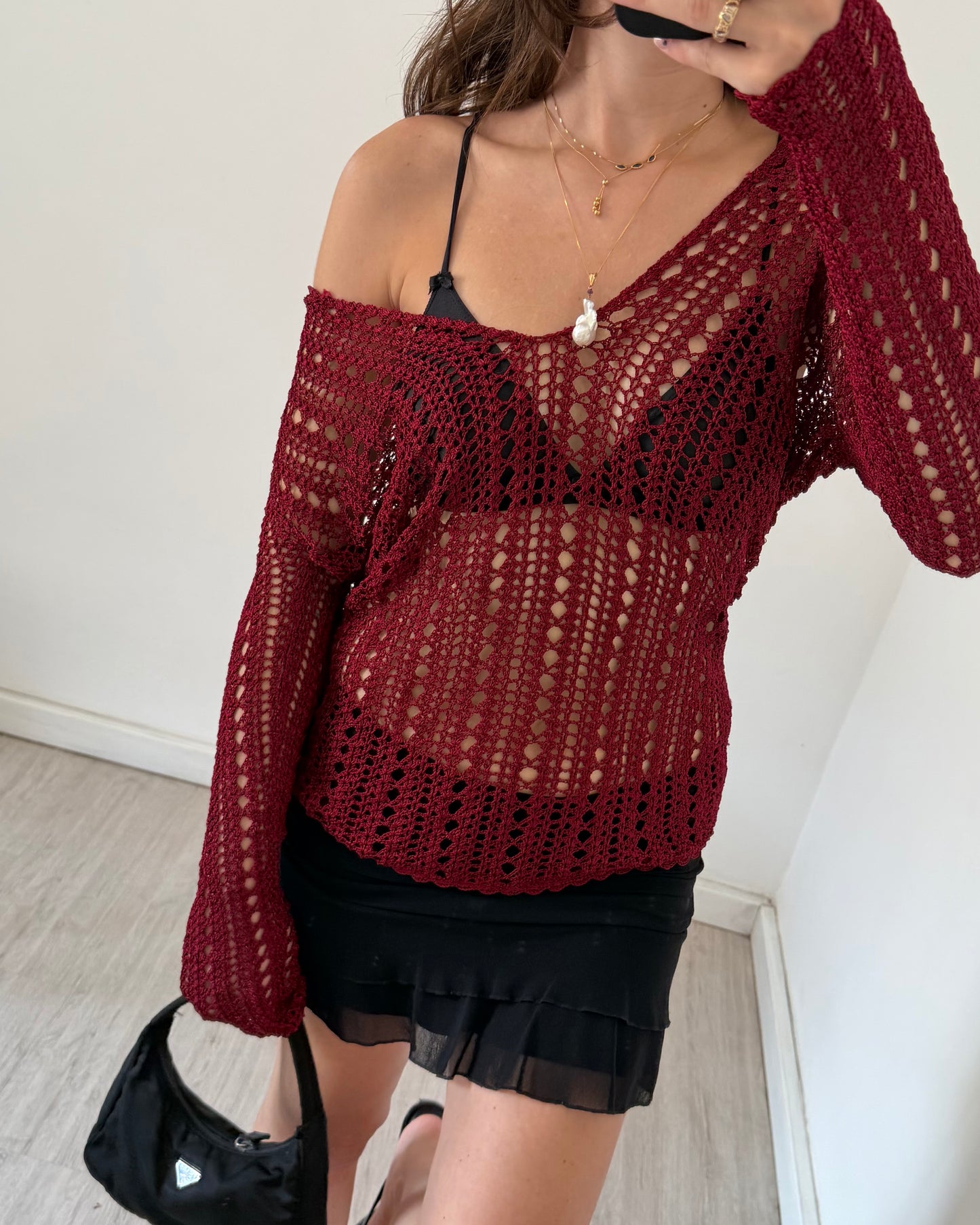 00s net long sleeves top