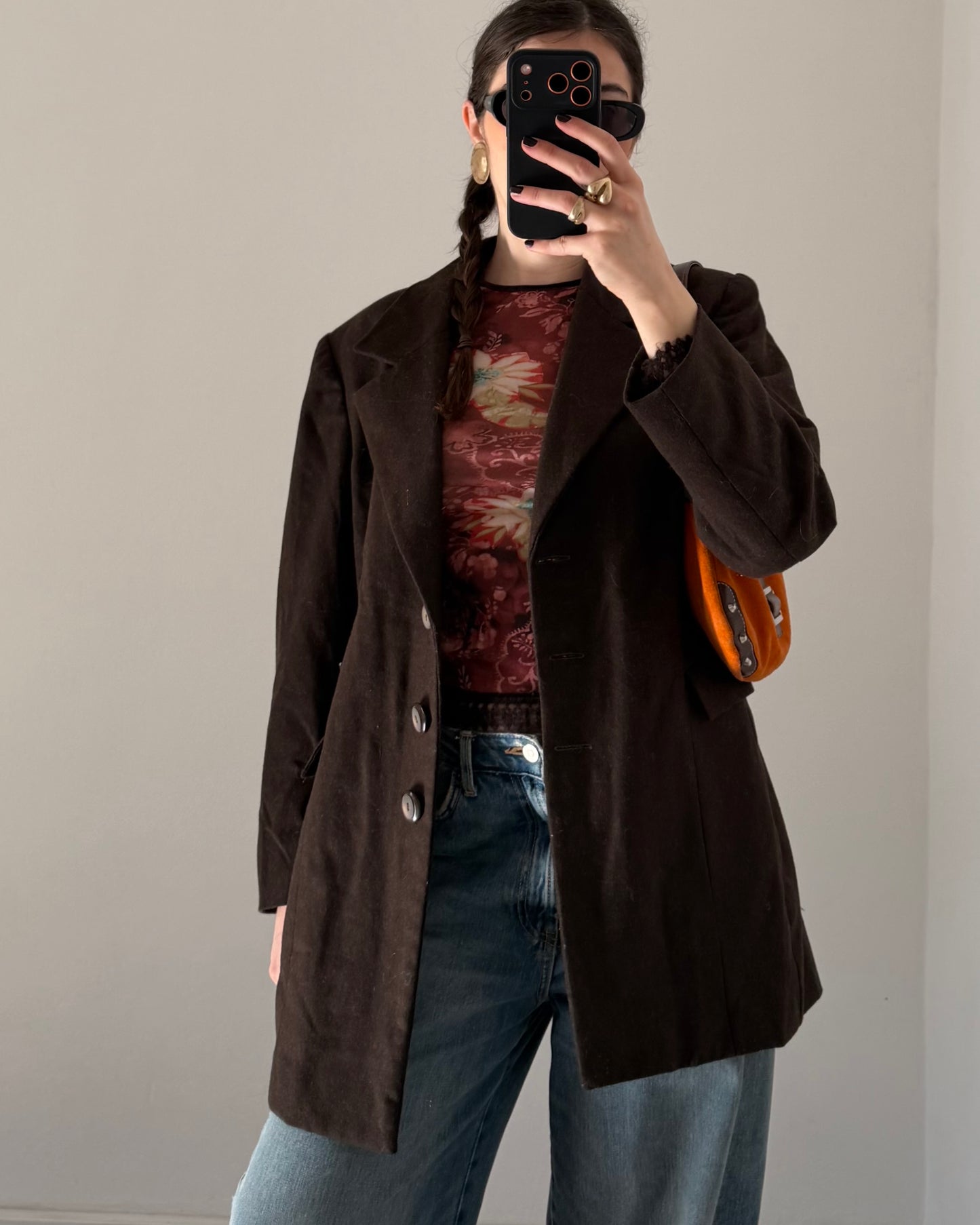 Chocolate brown blazer