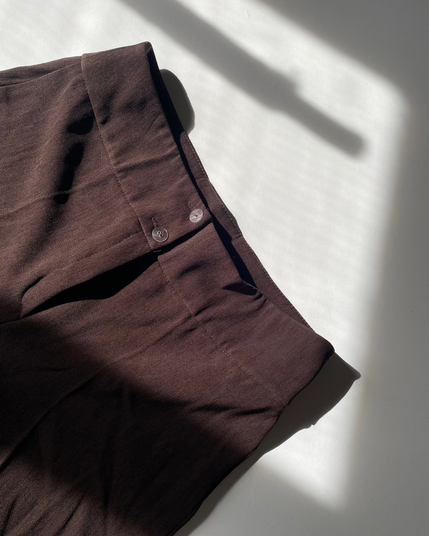 00s brown capri trousers