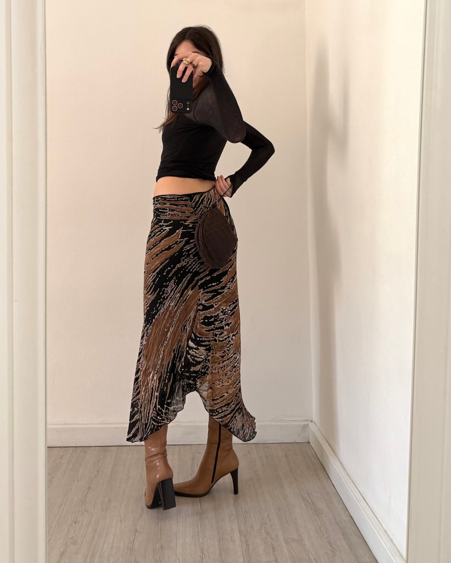 00s asymmetric skirt
